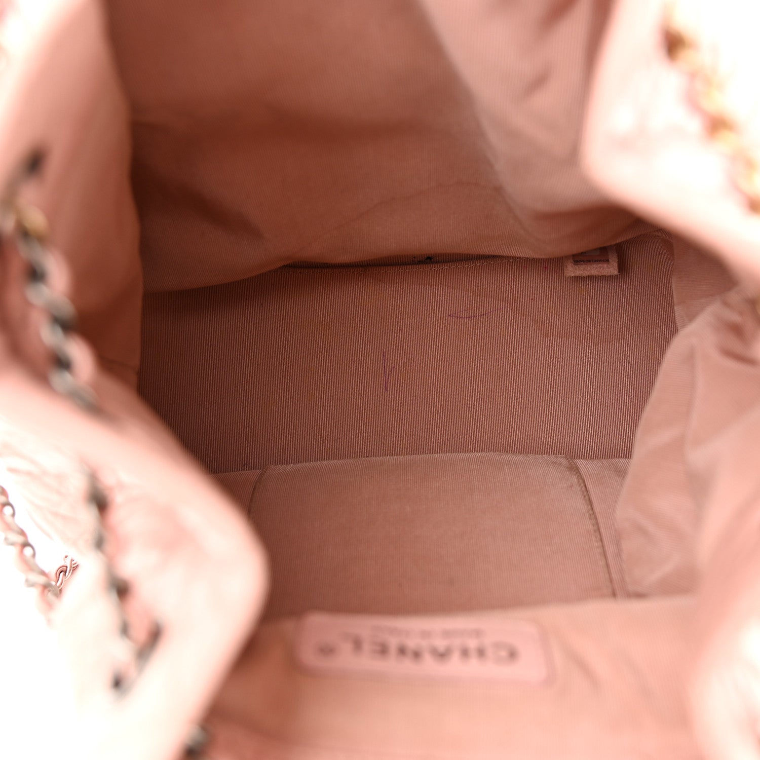 Chanel Aged Calfskin Quilted Gabrielle Backpack Light Pink 5 of 13