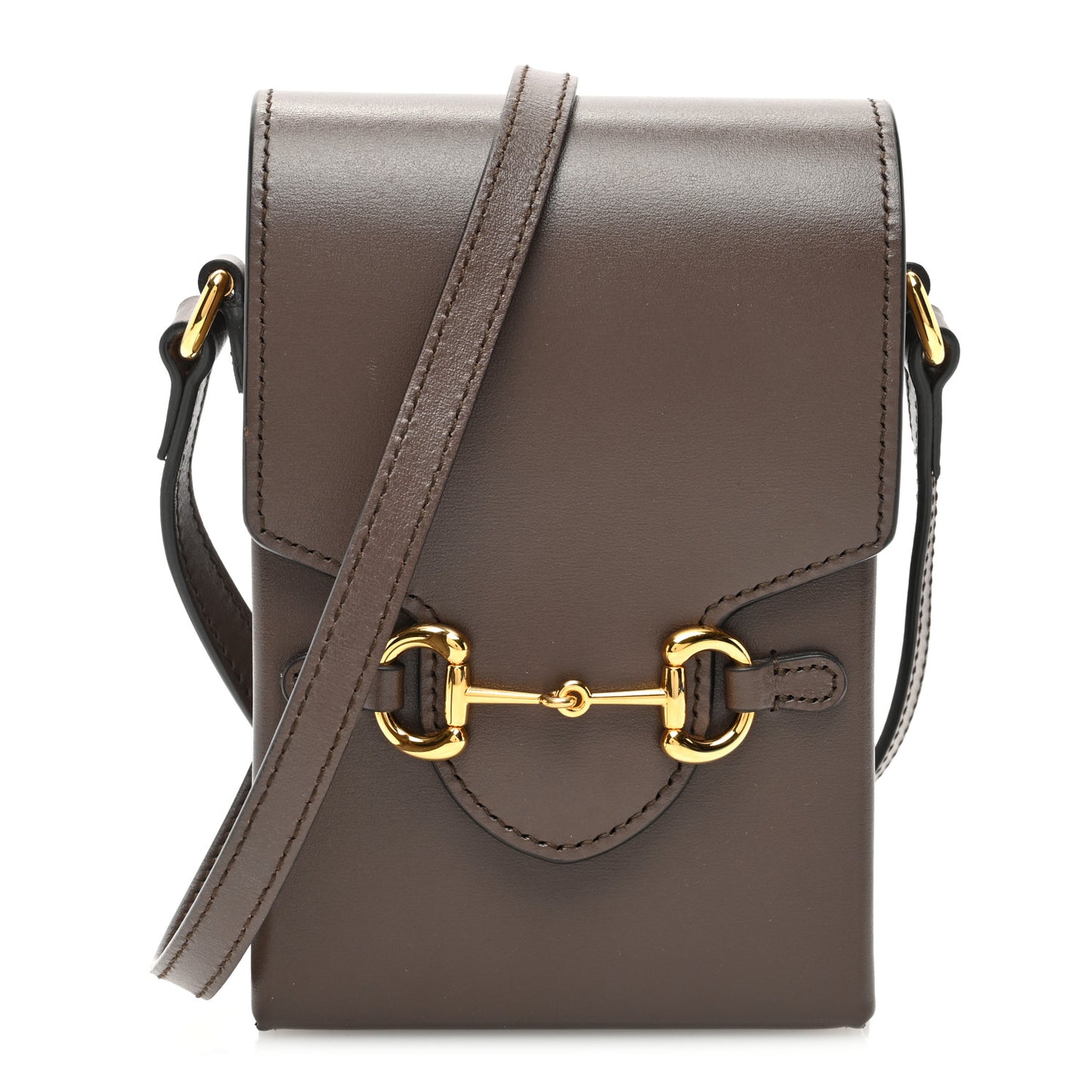 Boarded Plutone Calfskin Mini Horsebit 1955 Crossbody Bag New Acero