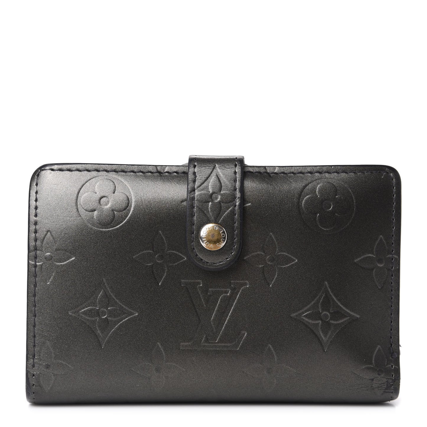 Mat Monogram French Purse Wallet Gris