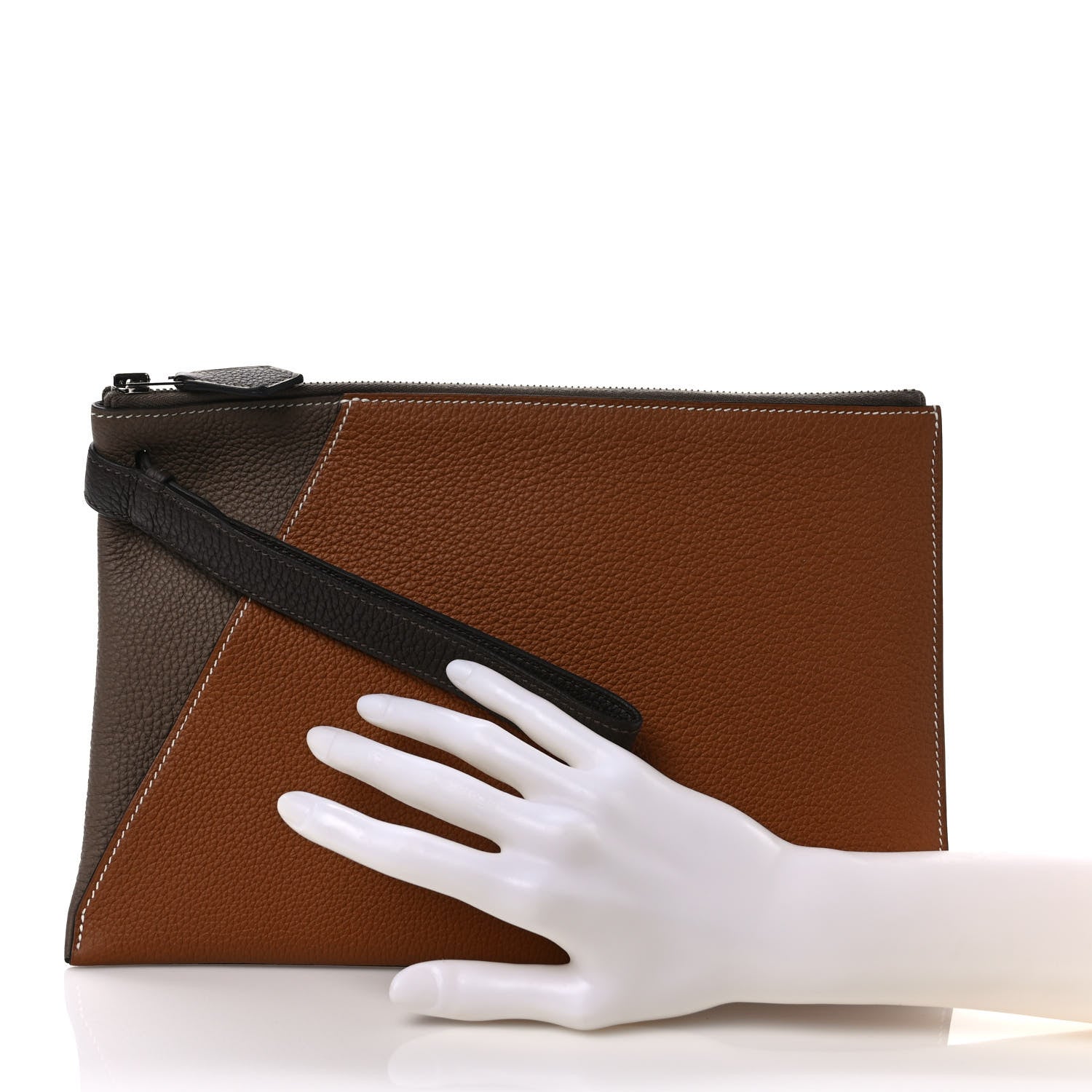 Hermes Togo Cabavertige 30 Pouch Gold Etoupe 2 of 6