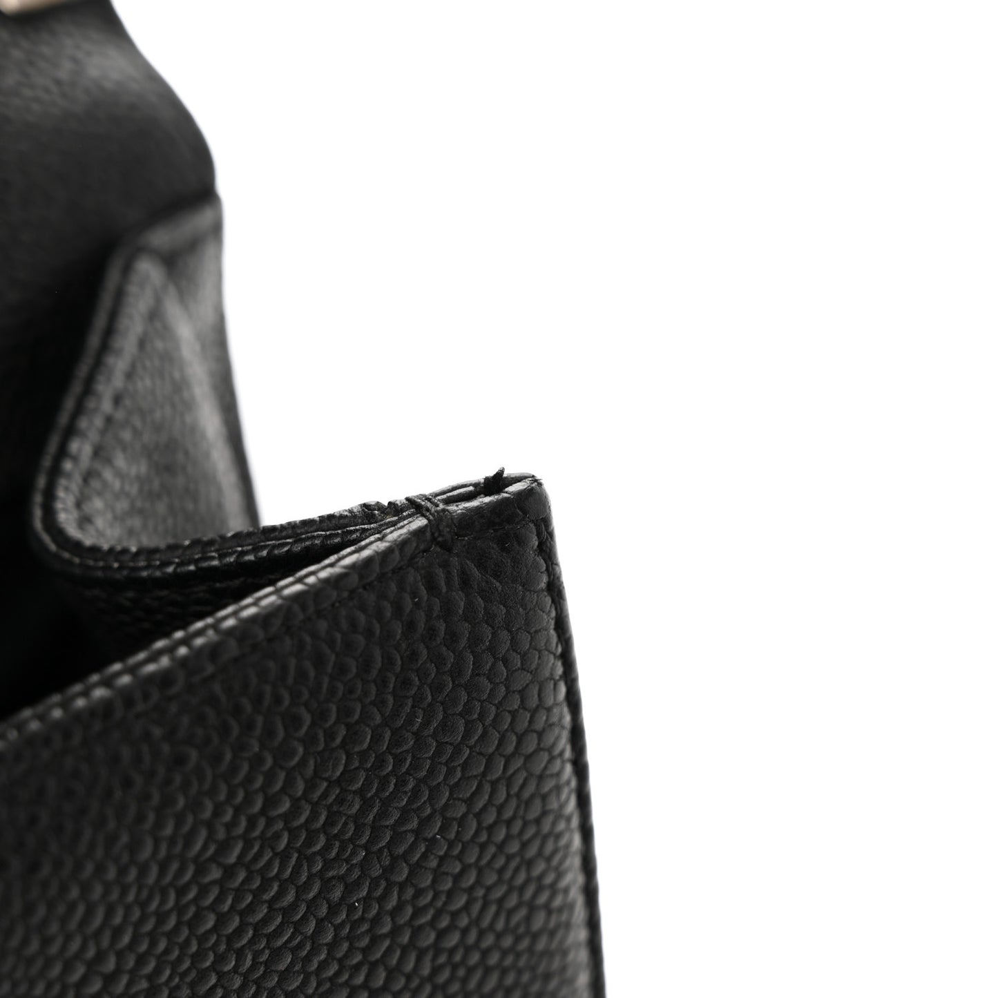 Caviar Quilted Large Boy Flap Black