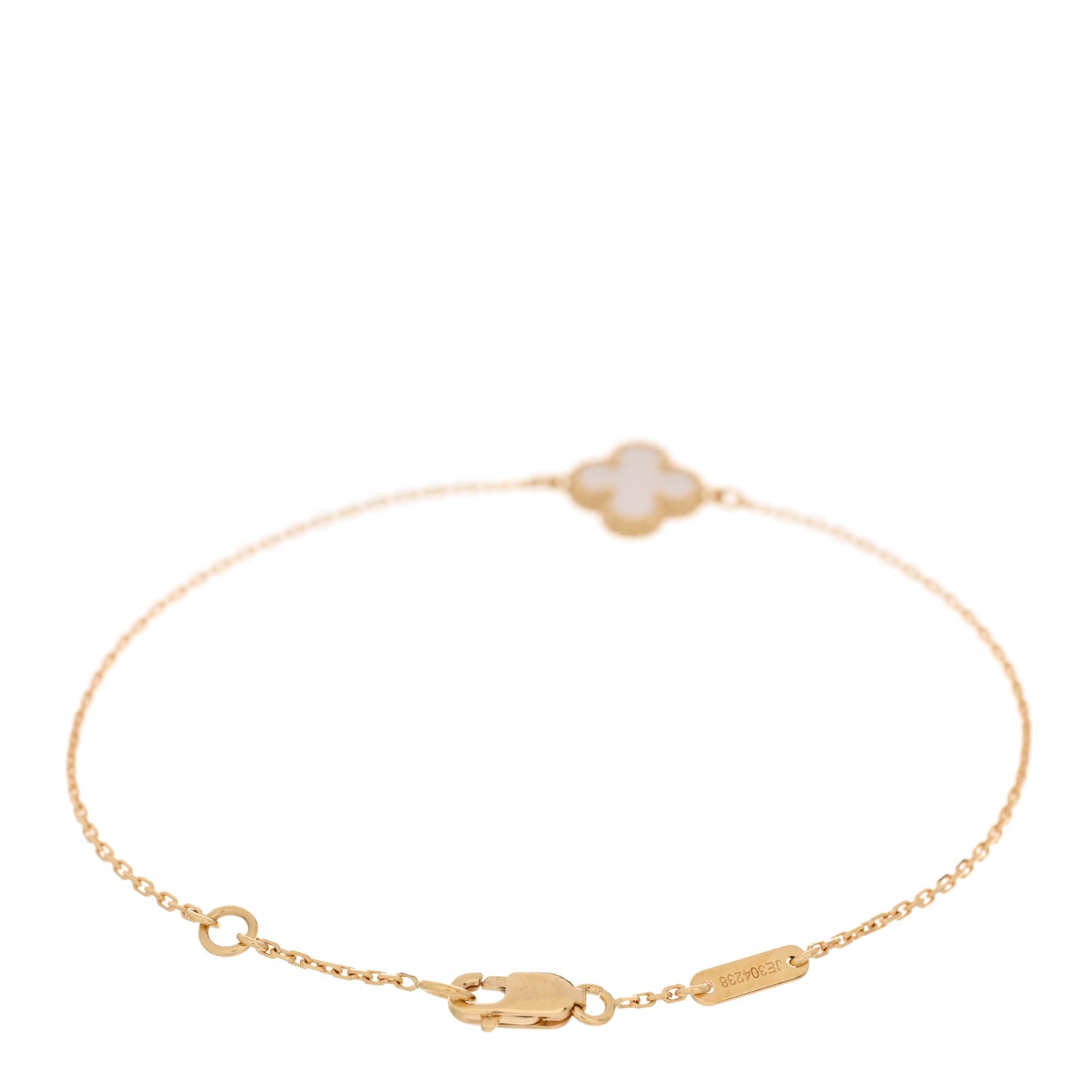 18K Yellow Gold Mother of Pearl Sweet Alhambra Bracelet