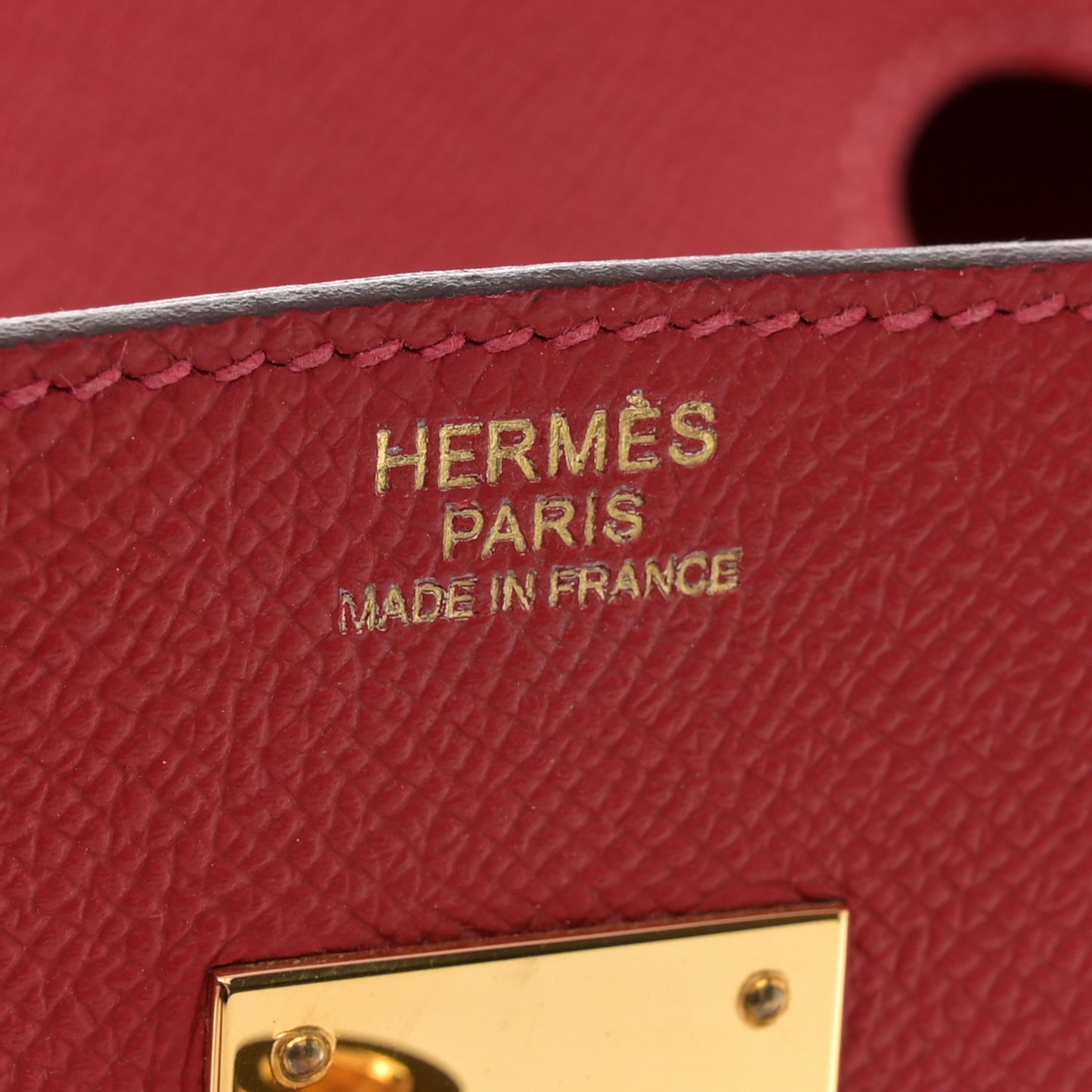 Epsom Birkin 30 Rouge Casaque