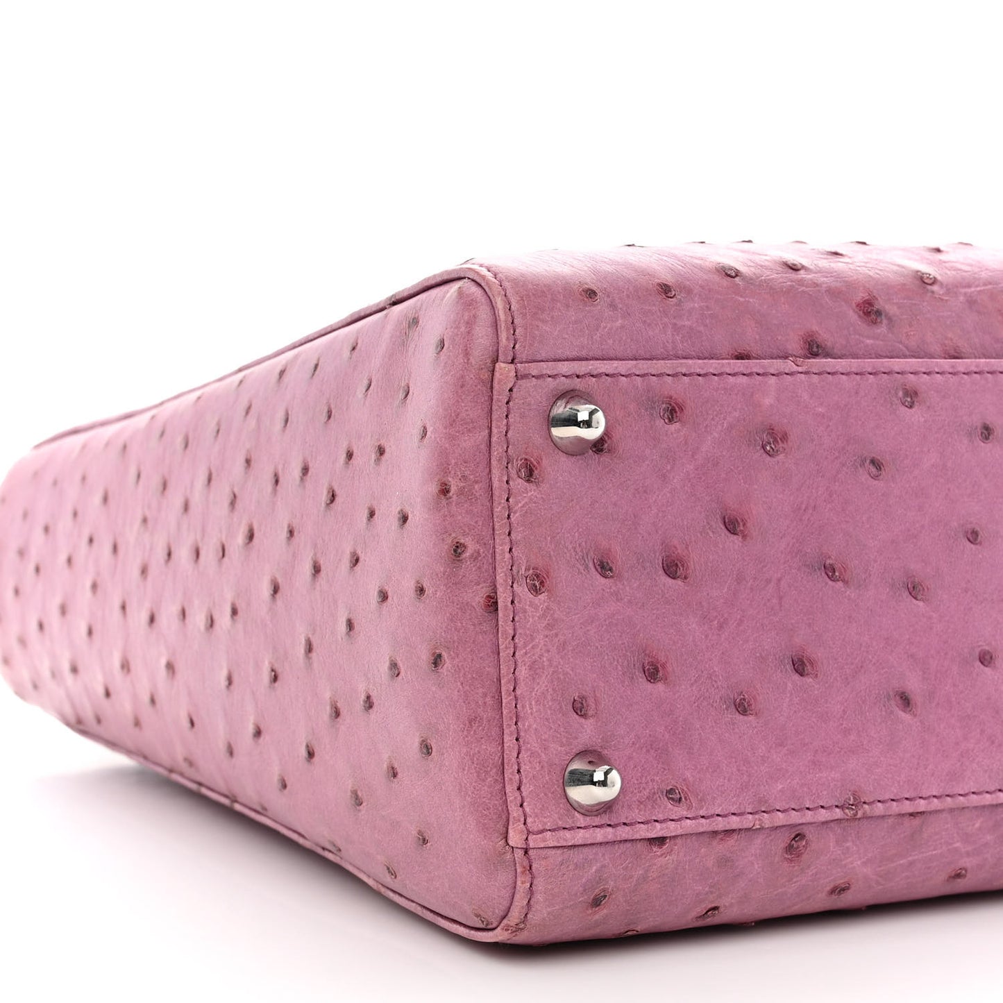 Ostrich Large Lady Dior Pink