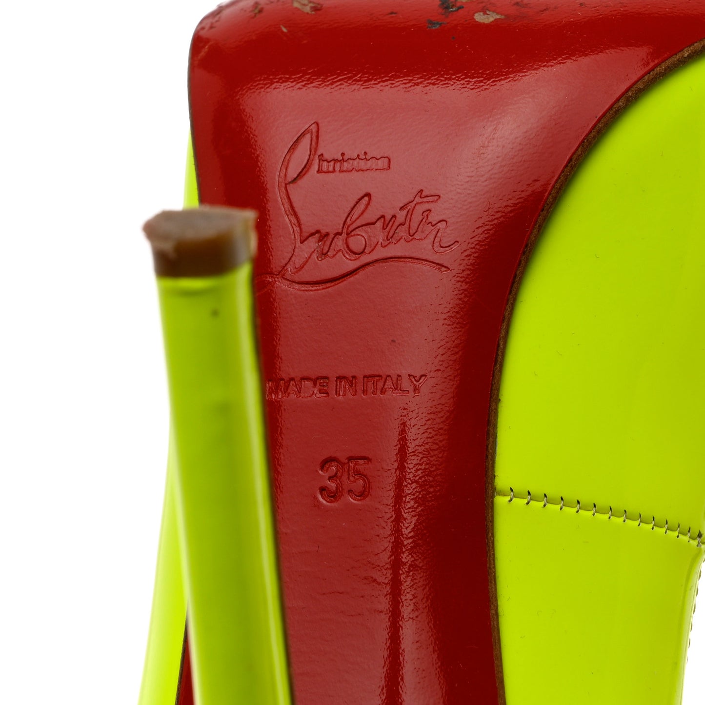 Patent Pigalle 120 Pumps 35 Fluo Yellow