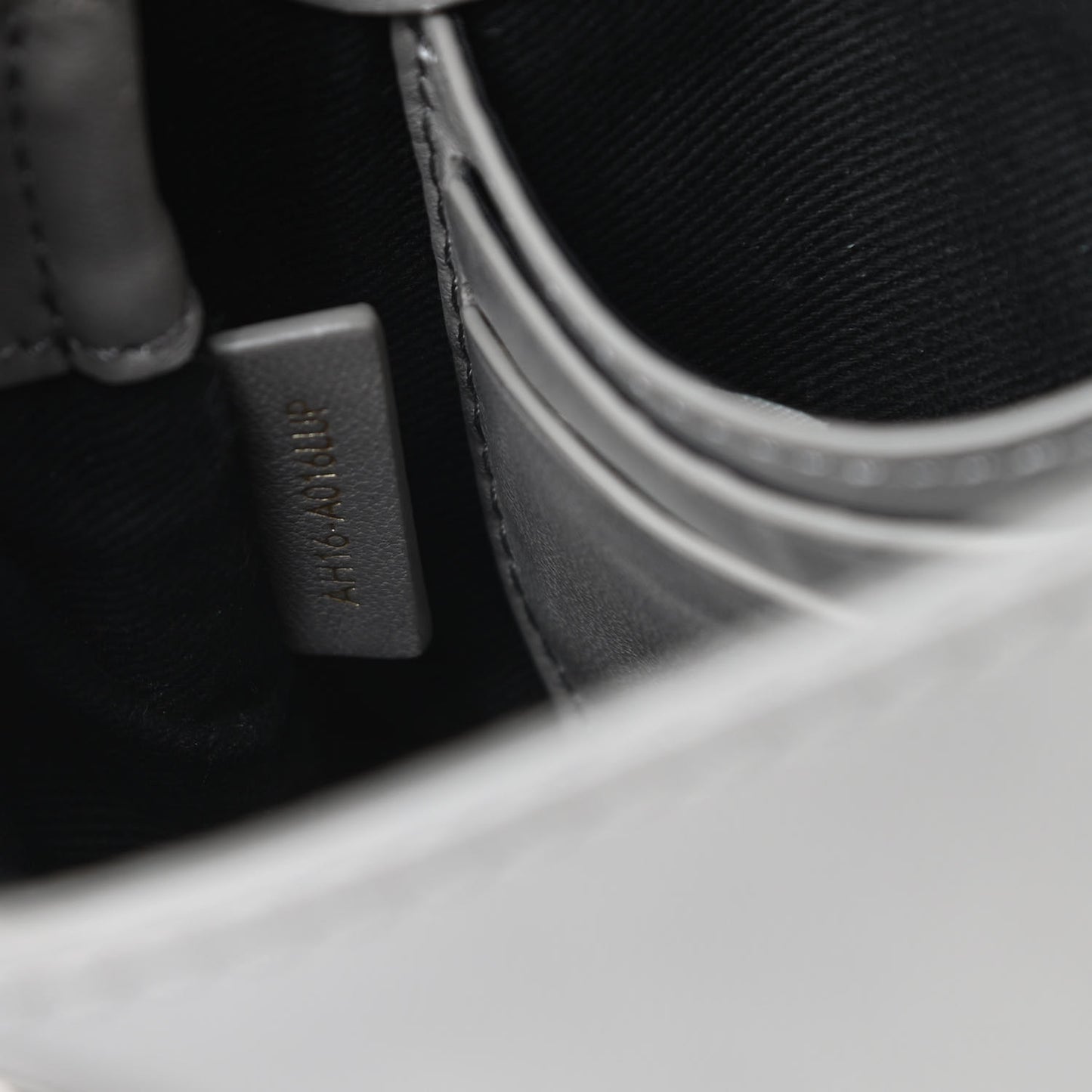 Calfskin Alix Soft Flap Clutch Grey