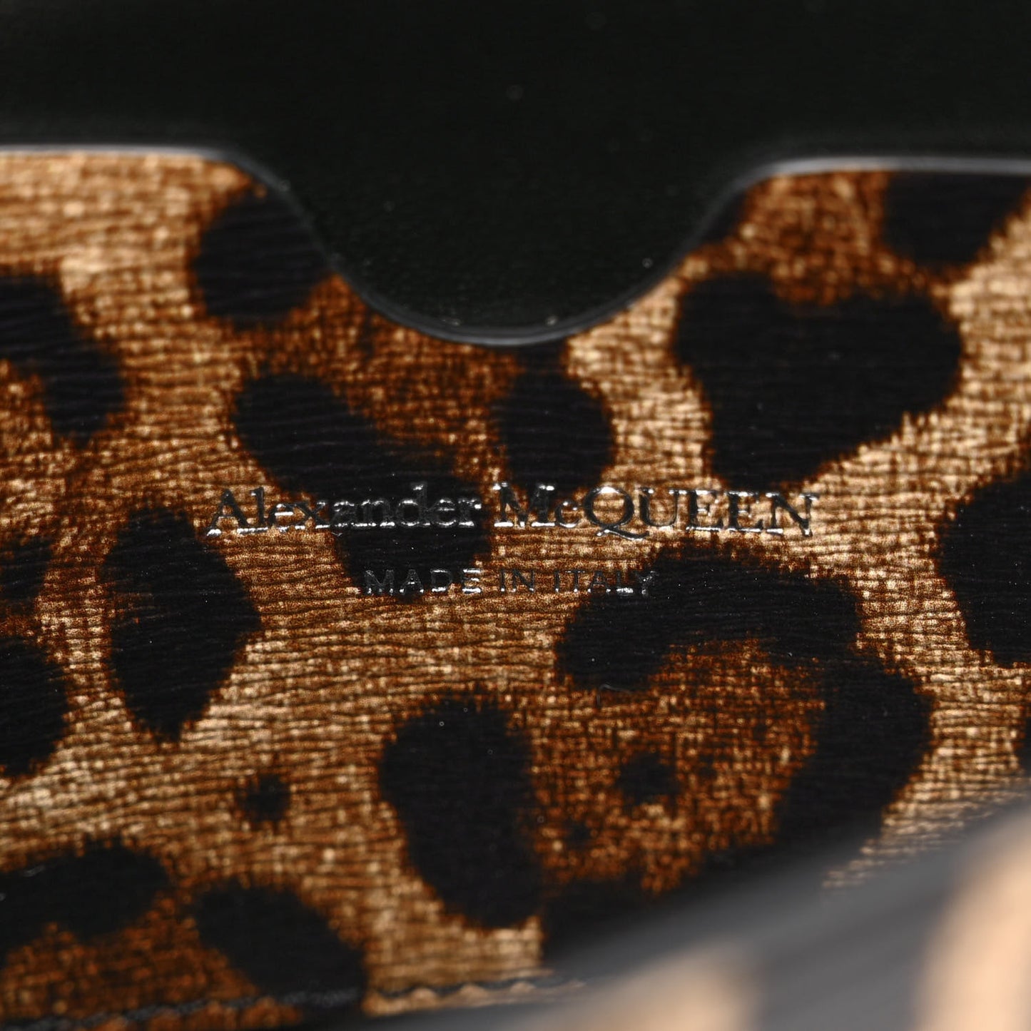 Patent Leopard Print Skull Mini Crossbody Bag