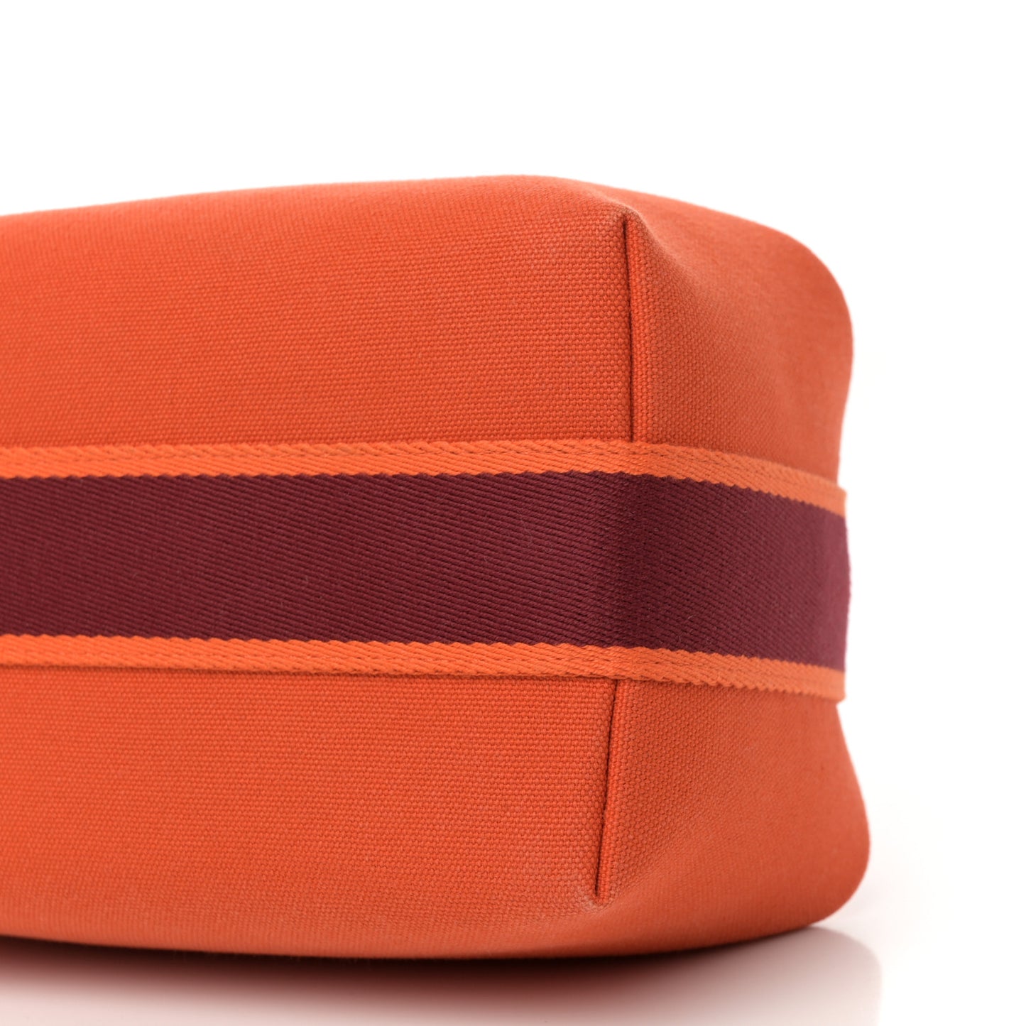 Canvas Small Bride-A-Brac Pouch Orange Burgundy