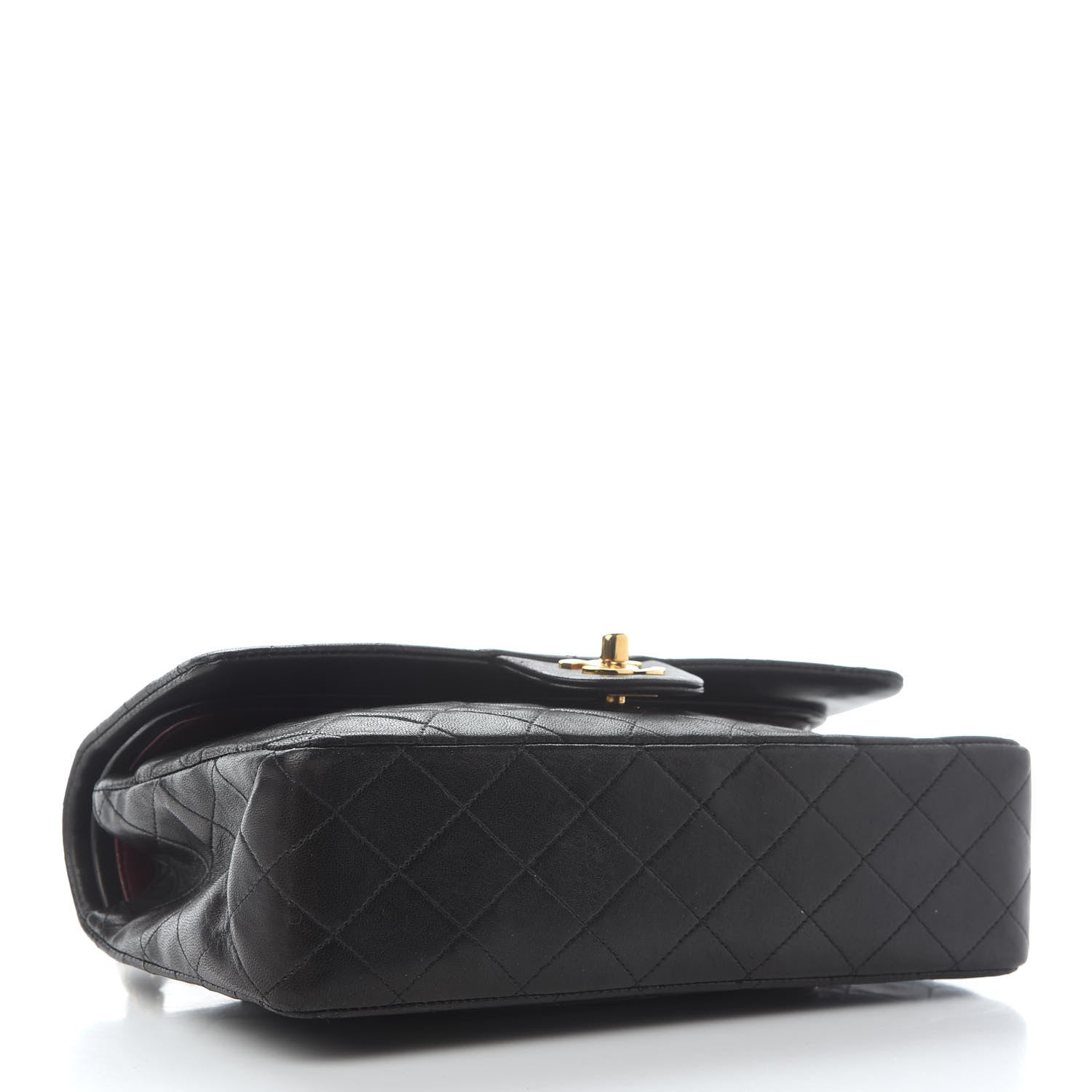 Chanel Lambskin Quilted Medium Double Flap Black 4 of 10