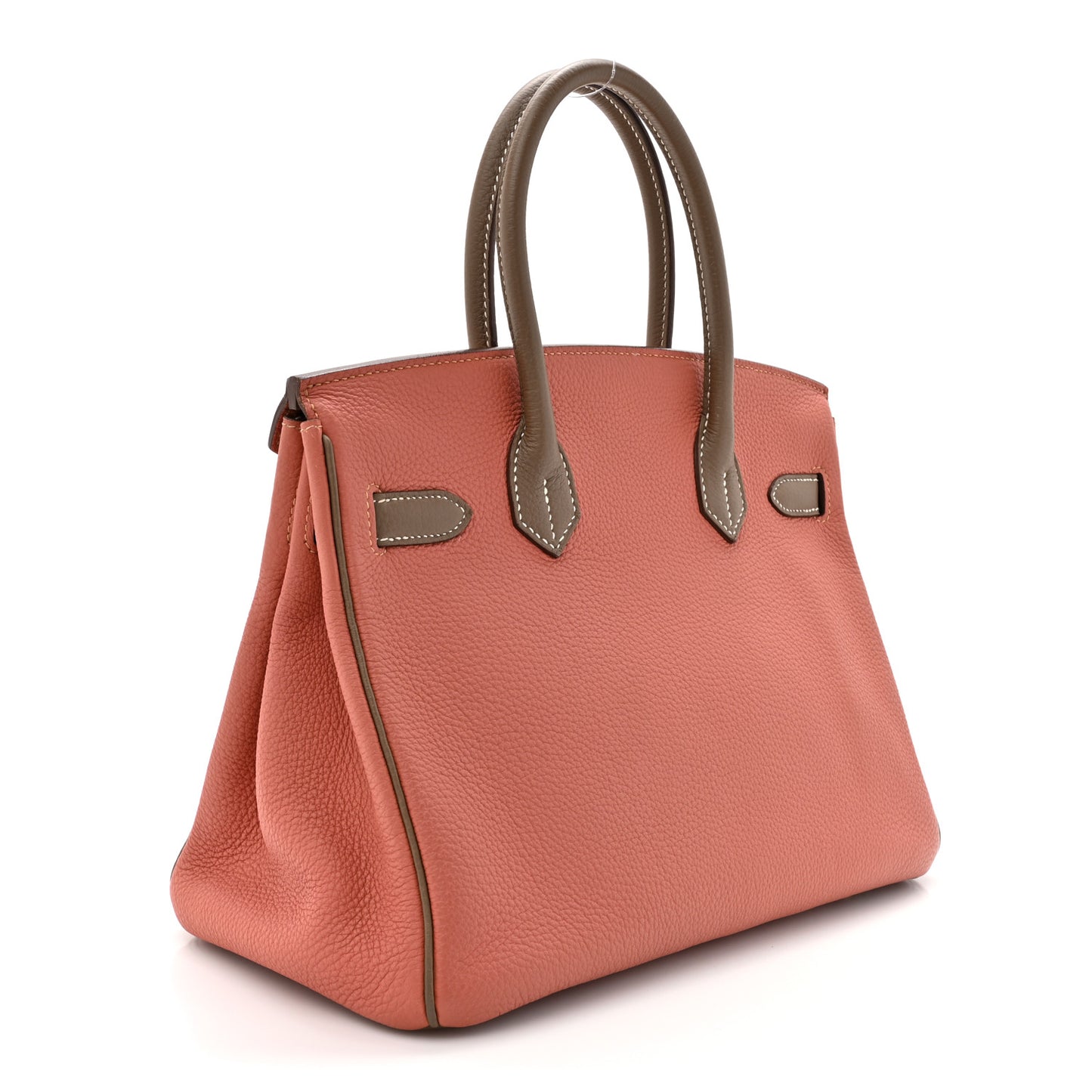 Togo Bi-Color Horseshoe Birkin 30 Rose Tea Etoupe