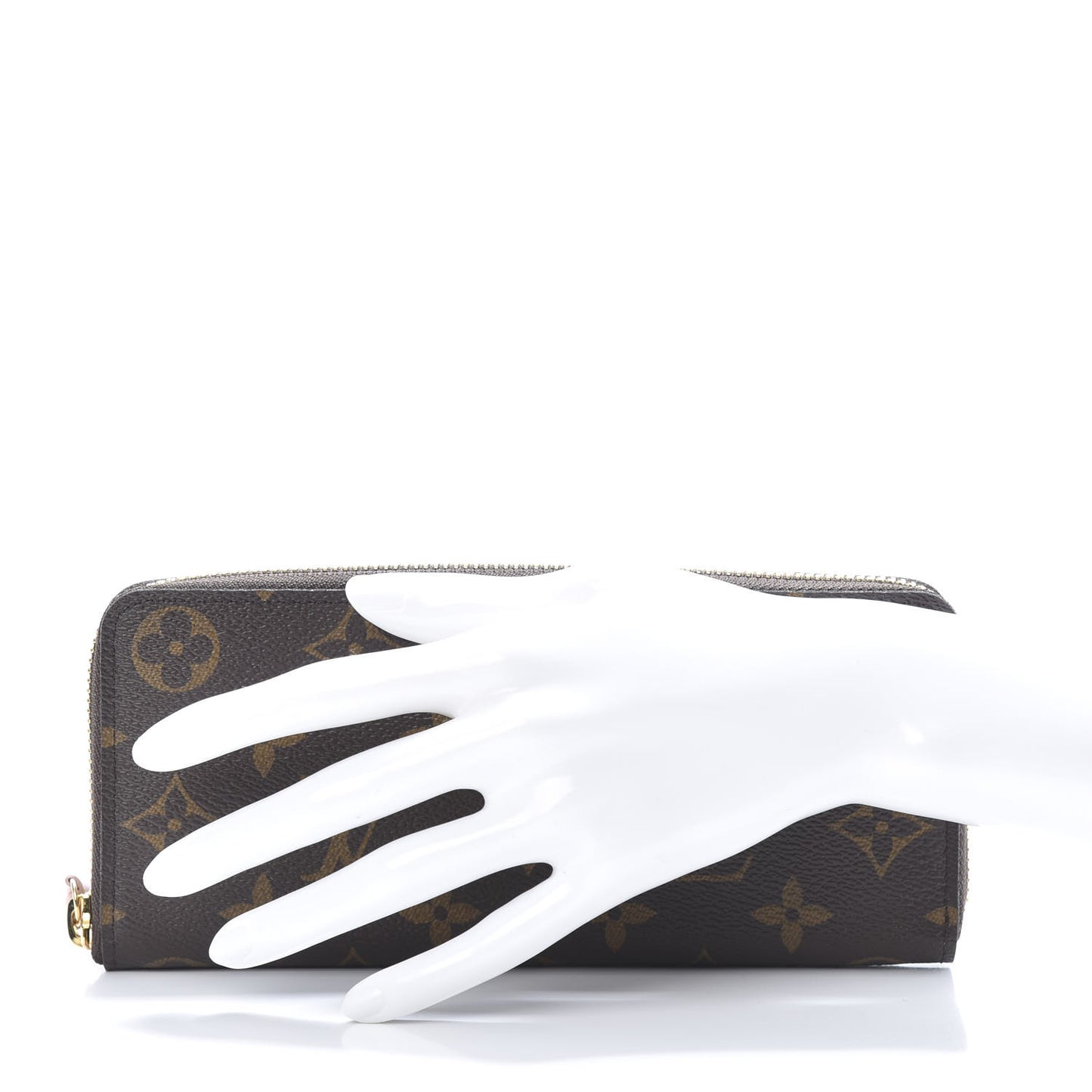 Monogram Clemence Wallet Rose Ballerine