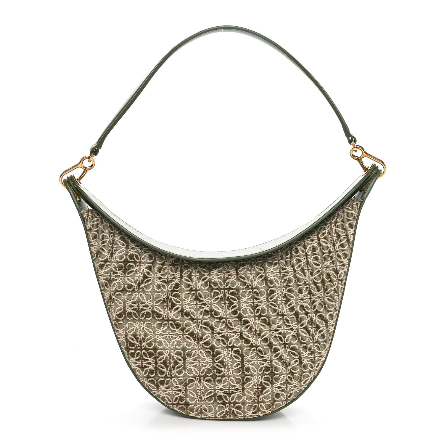 Loewe Jacquard Anagram Calfskin Luna Bag Avocado 1 of 9