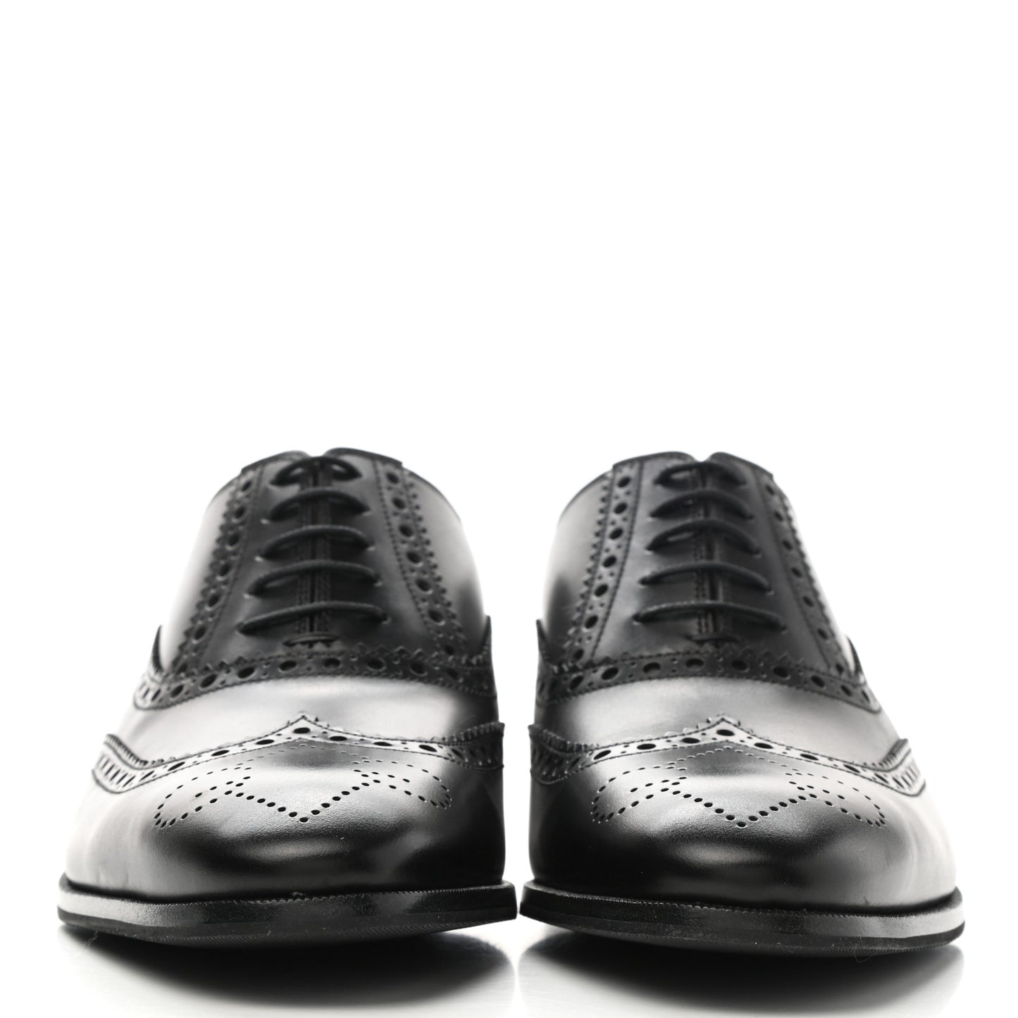 Calfskin Miro Soft Web Mens Spirit Wingtip Oxfords 6 Black