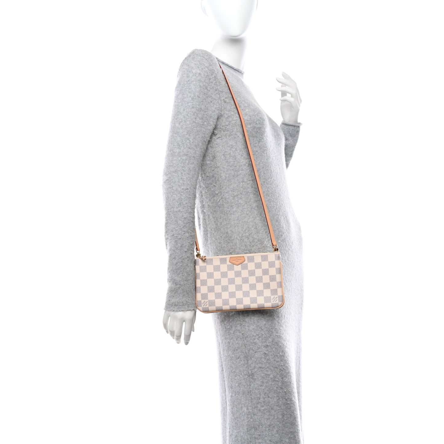 Damier Azur Double Zip Pochette