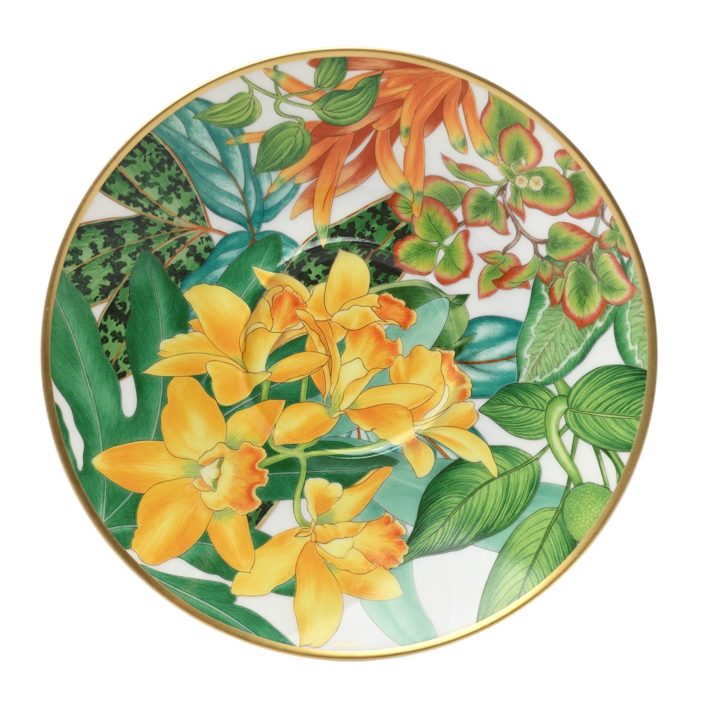 Porcelain Passifolia Tea Cup And Saucer Set Of 2