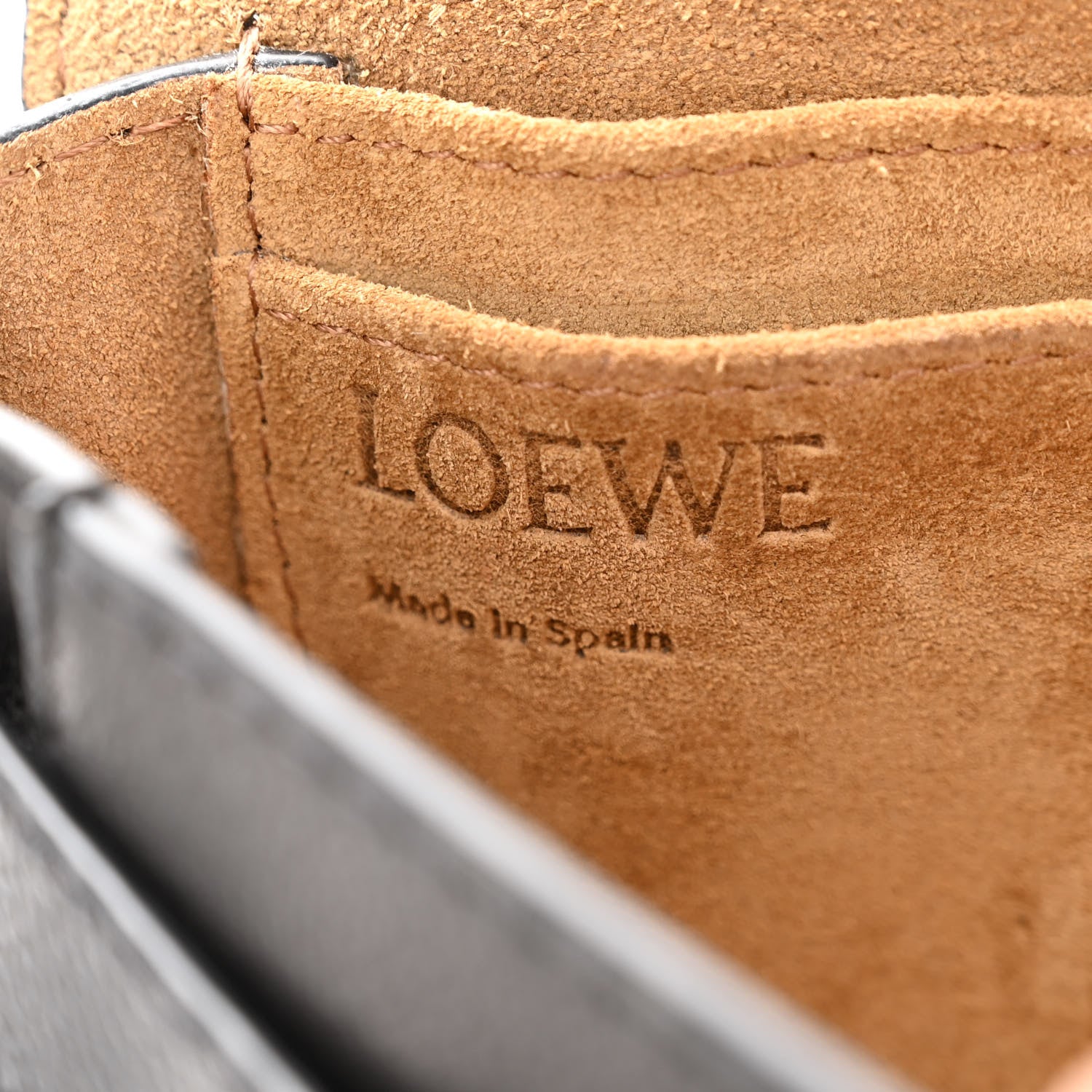 Loewe Grained Calfskin Mini Gate Western Crossbody Bag Black 6 of 13