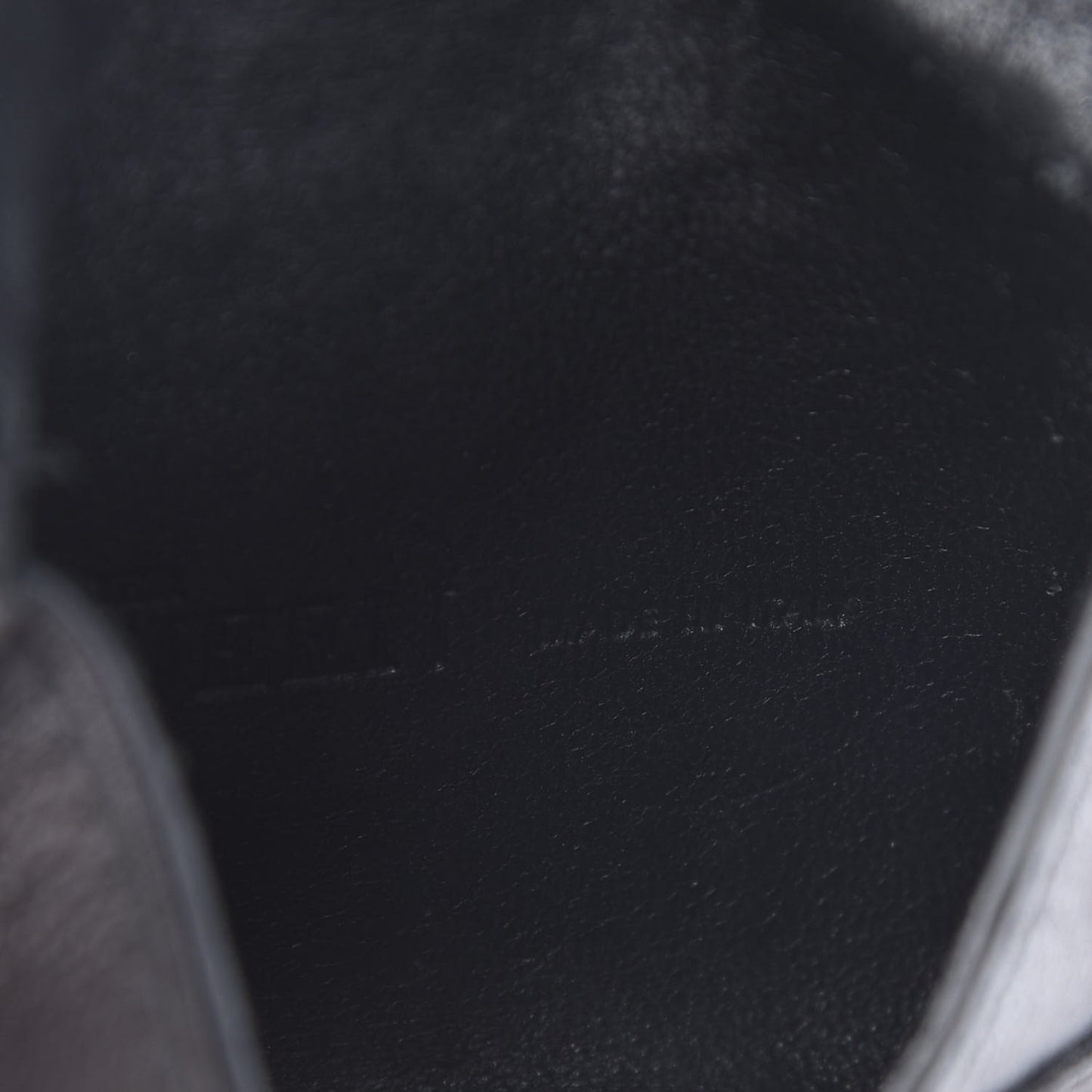 Calfskin Studded Skull Envelope Card Holder Black