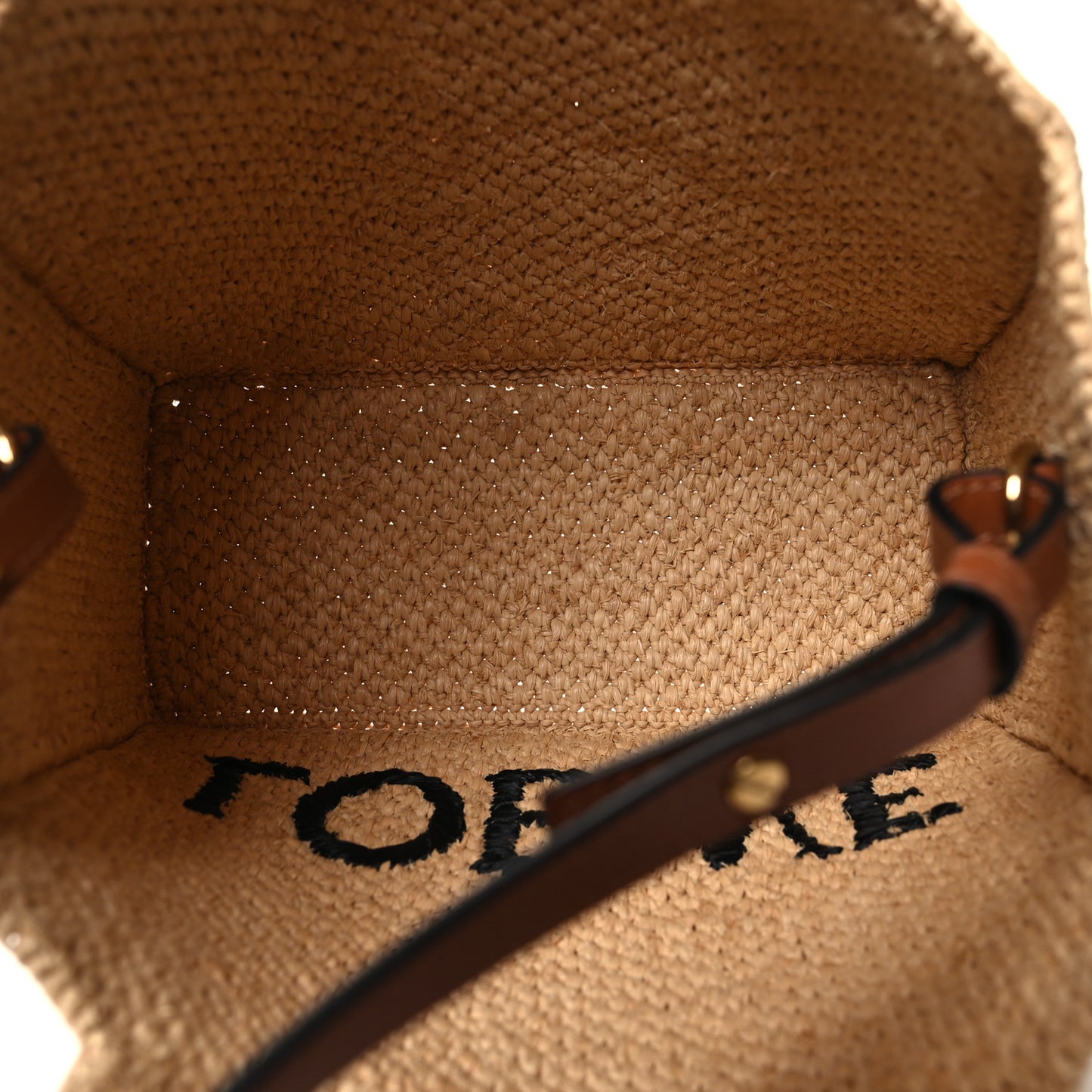 Raffia Small Paulas Ibiza Logo Tote Natural Tan