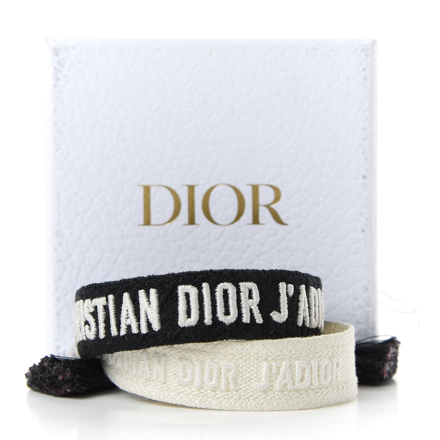 Woven Cotton J'Adior Friendship Bracelet Set Black White