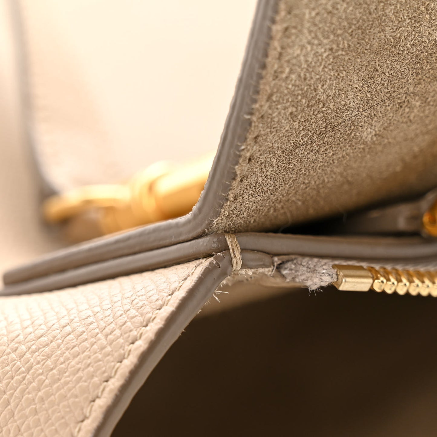 Grained Calfskin Mini Belt Bag Light Taupe