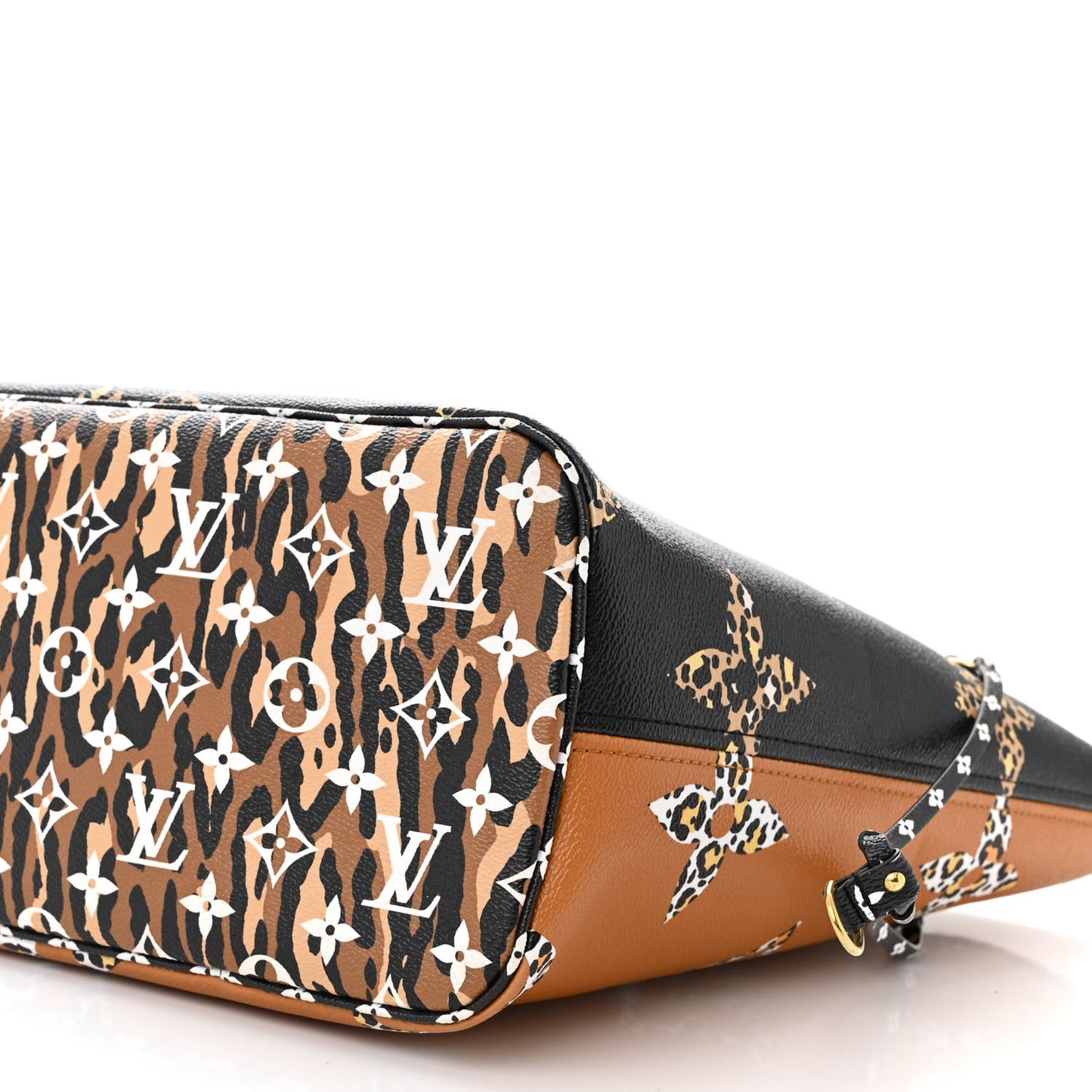 Monogram Giant Jungle Neverfull MM Black