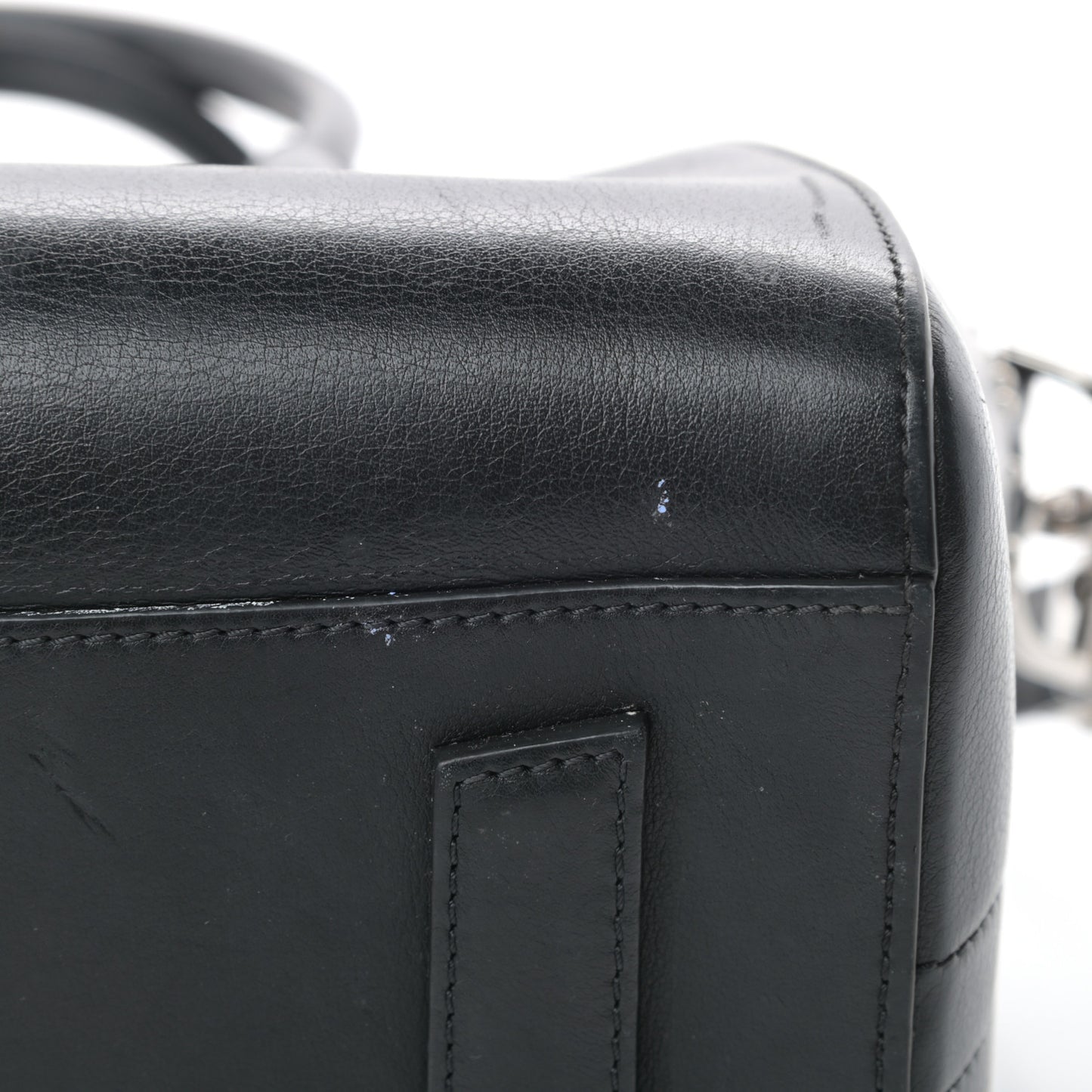 Smooth Calfskin Small Studded Antigona Black