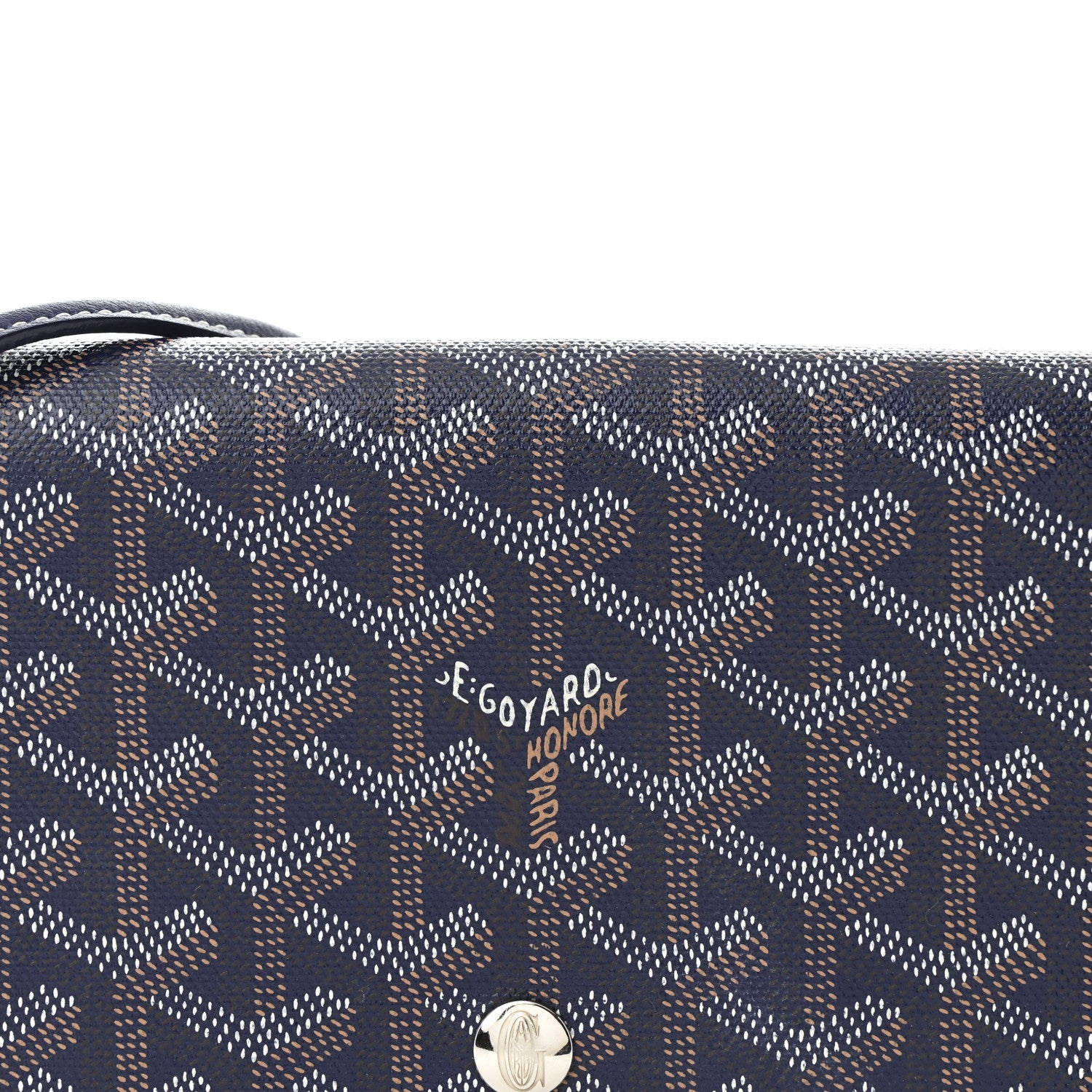 Goyard Goyardine Plumet Wallet Clutch Navy 8 of 11