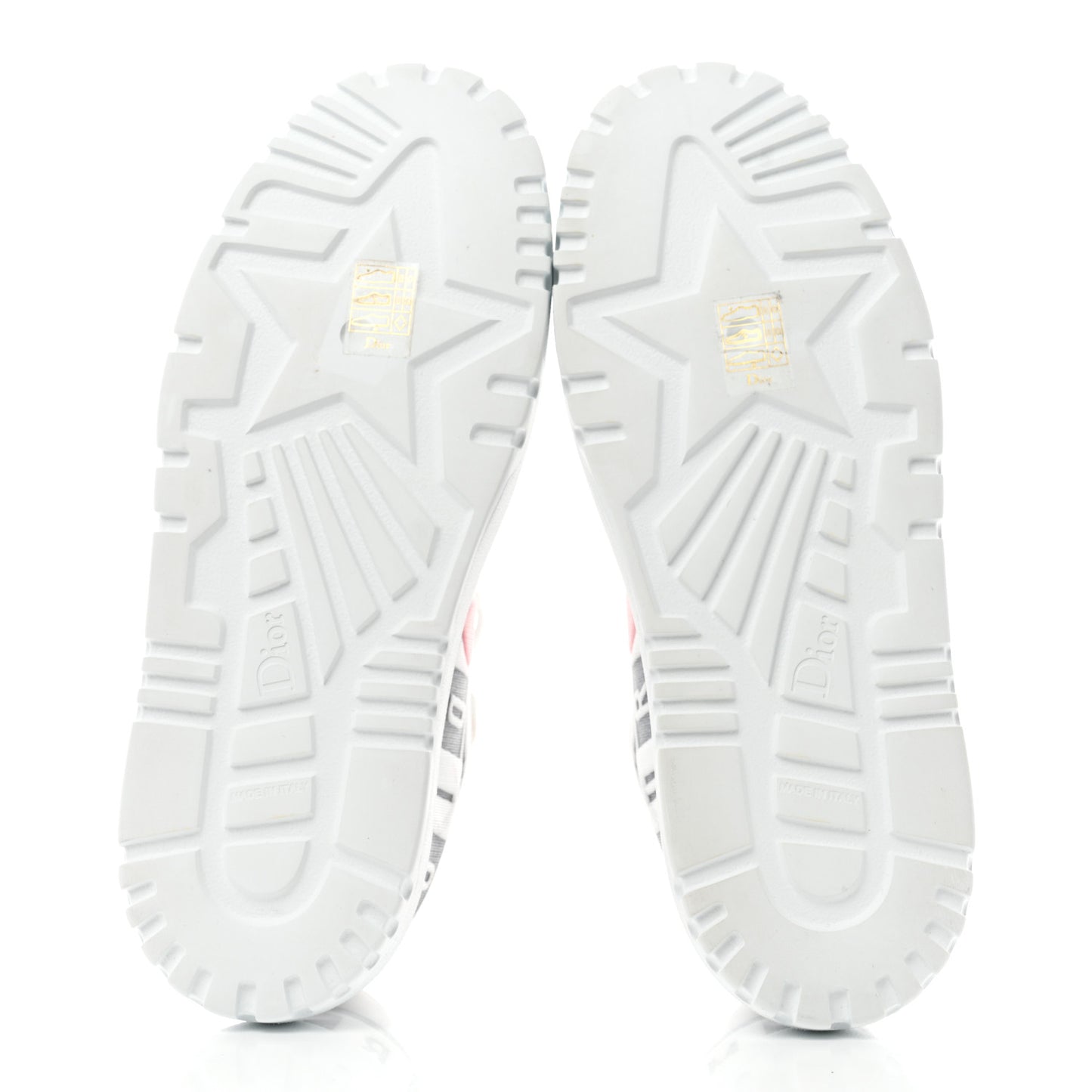 Nylon Mesh Dior Addict D Chess Dioramour Low Top Sneakers 39.5 White Multicolor