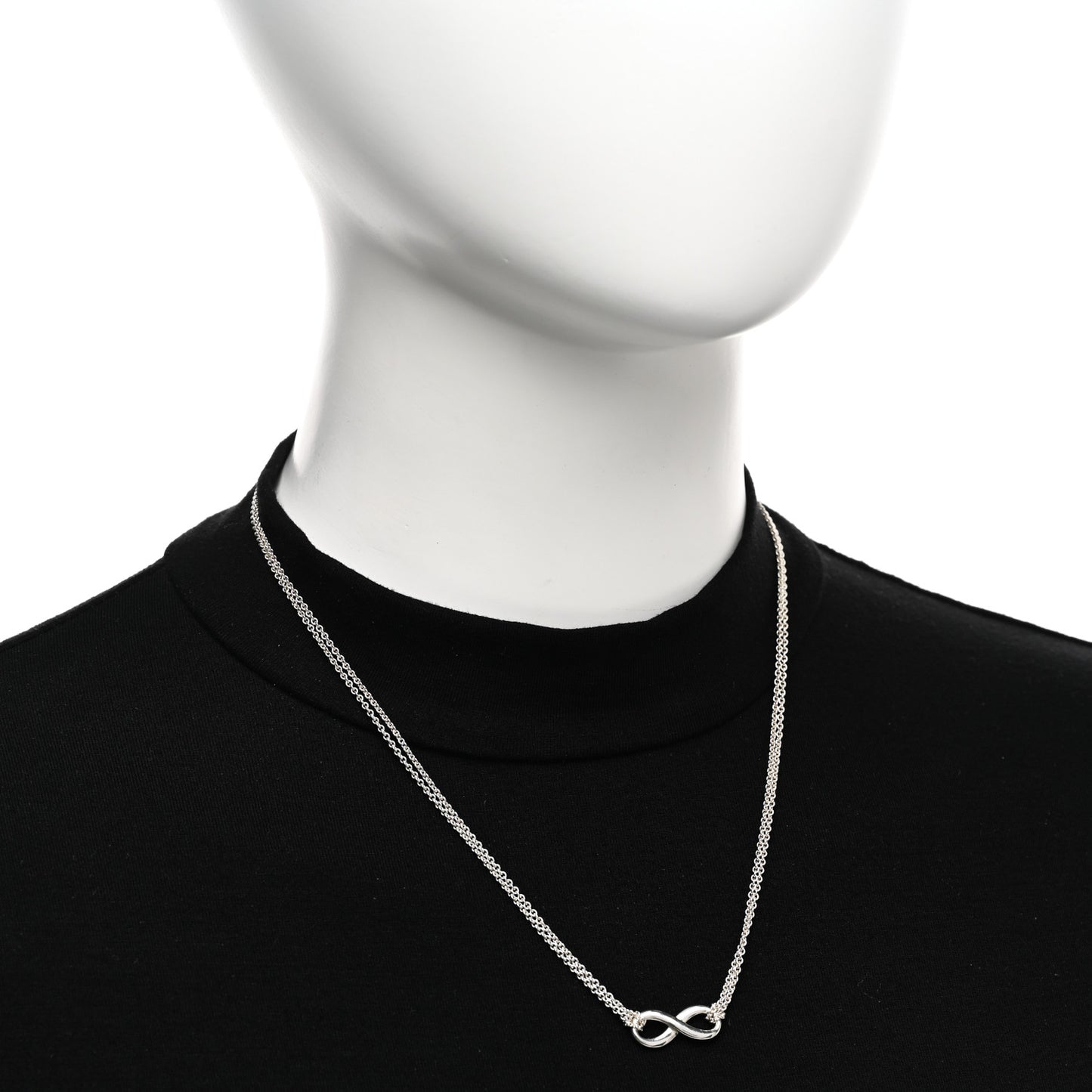 Sterling Silver Infinity Pendant Necklace