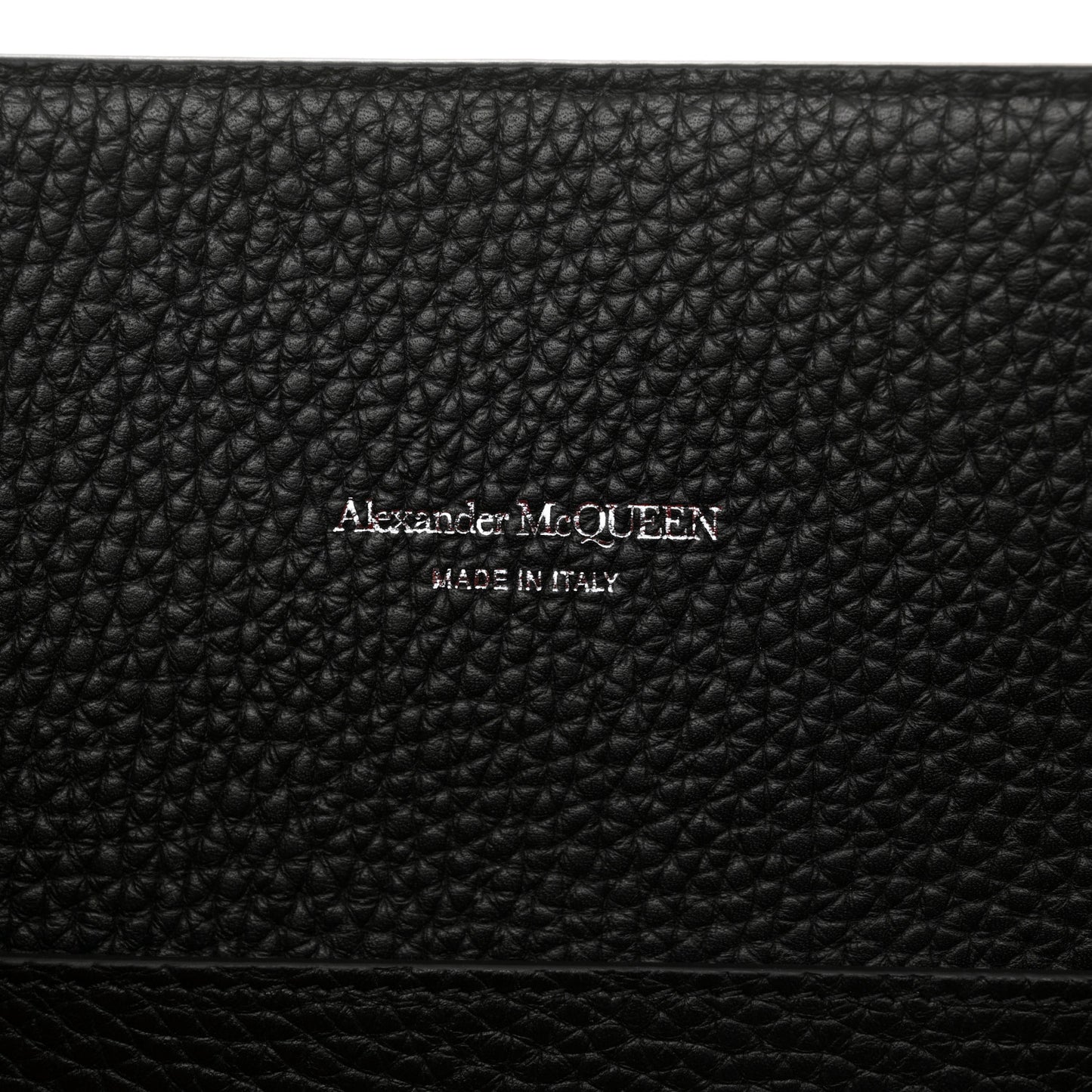 Grained Calfskin Medium Edge Tote Black