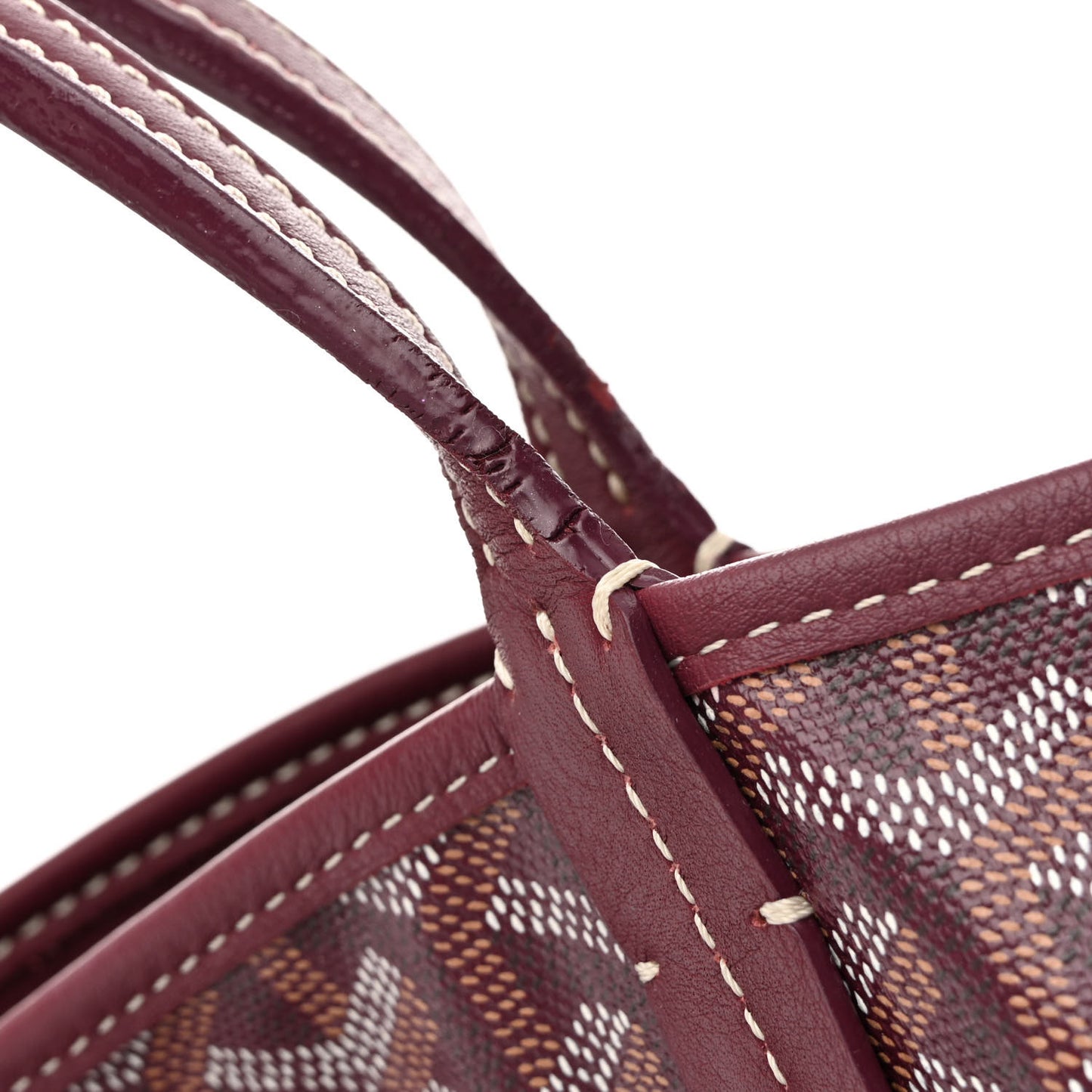 Goyardine Reversible Anjou GM Burgundy