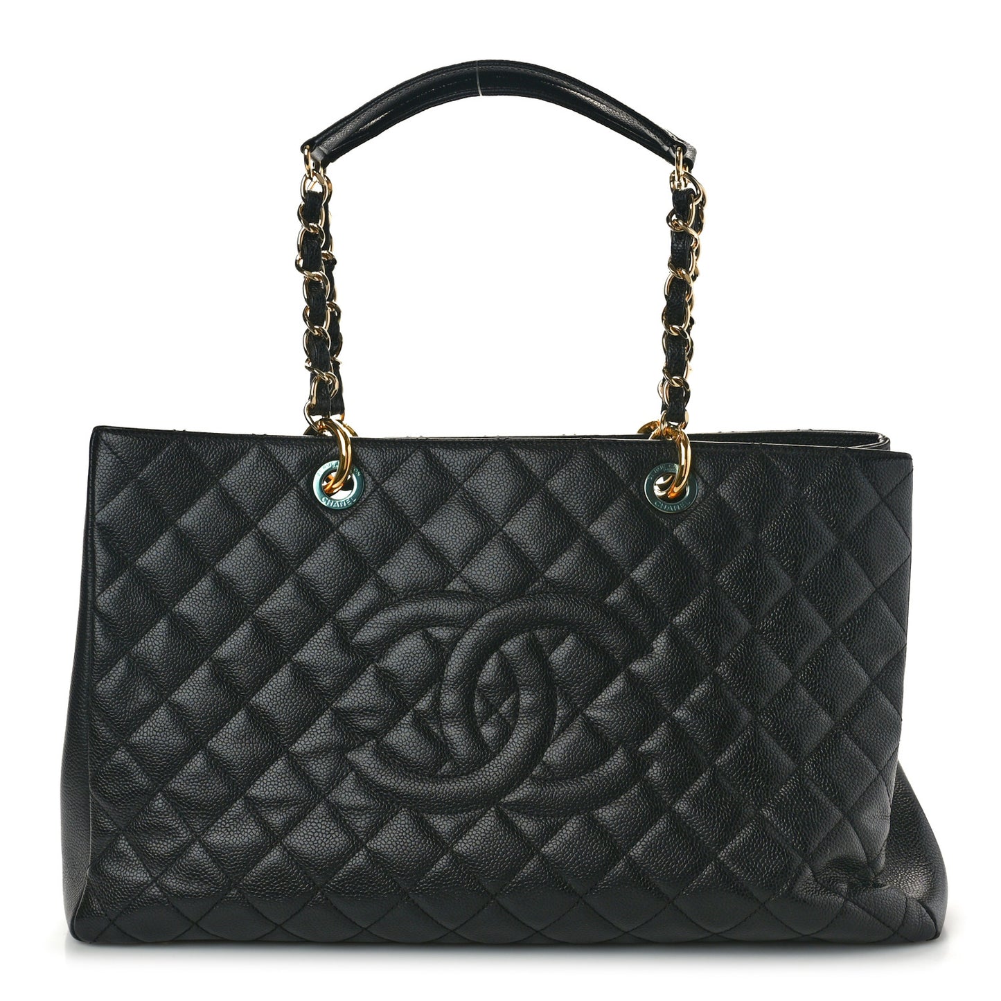 Caviar Quilted XL Grand Shopping Tote GST Black