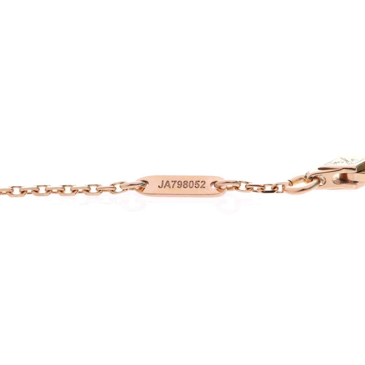 18K Rose Gold Carnelian Sweet Alhambra Bracelet