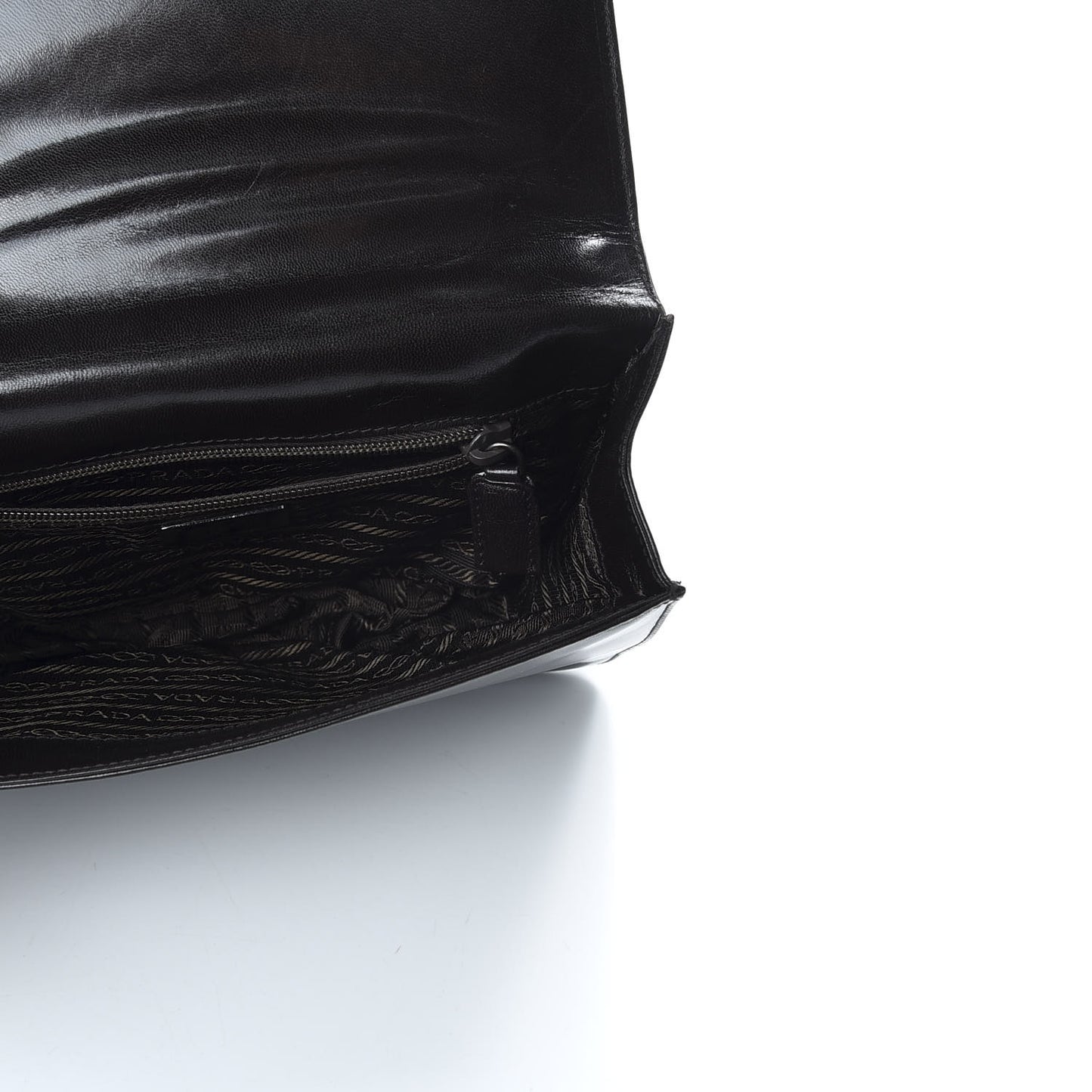Goatskin Swing Chain Shoulder Bag Ebano