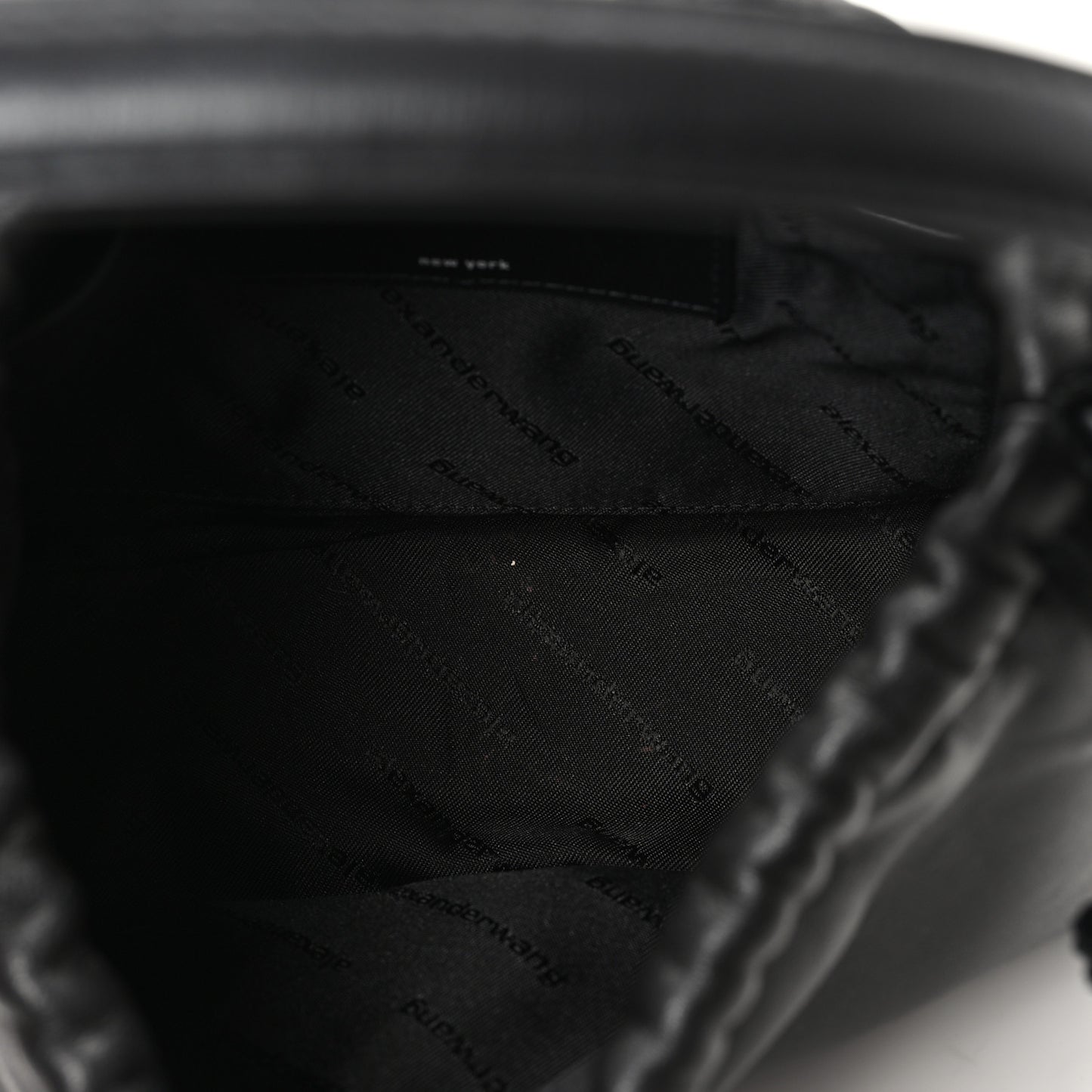 Lambskin Nylon Small Ryan Bag Black