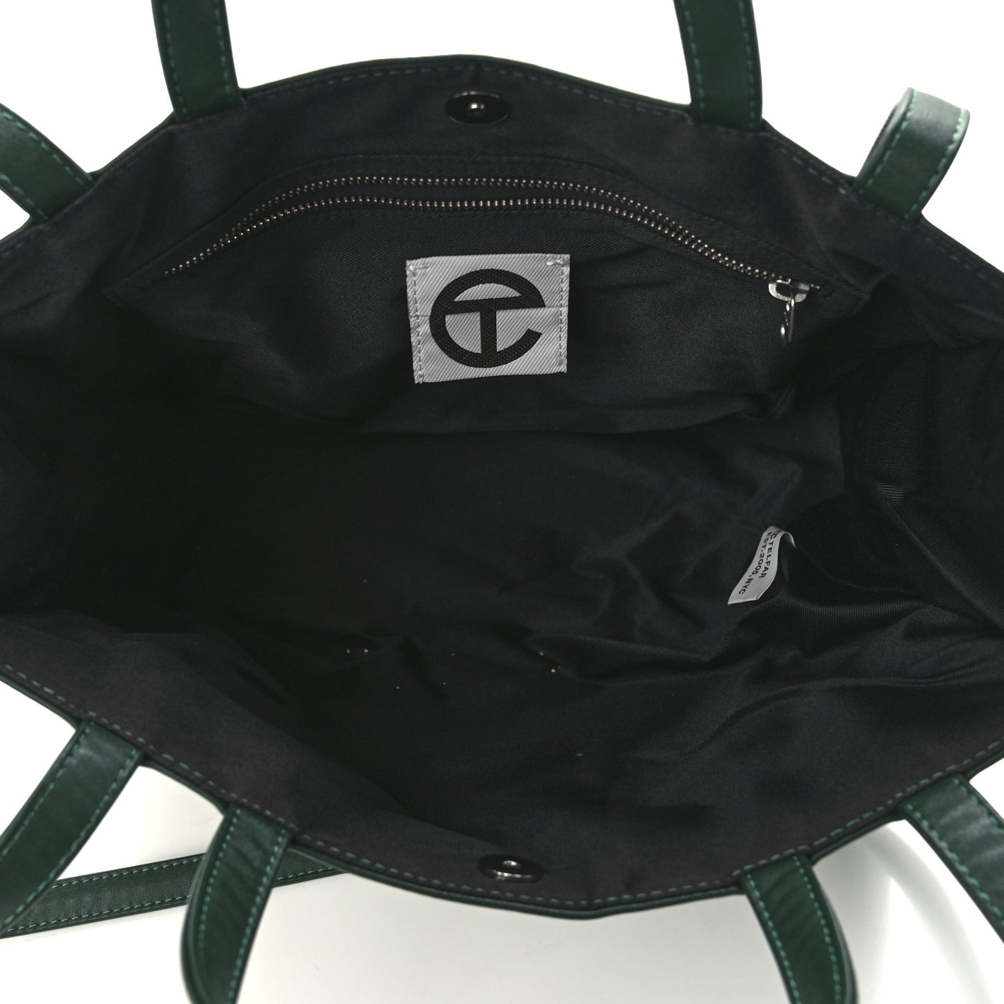 Vegan Leather Medium Shopping Bag Dark Olive