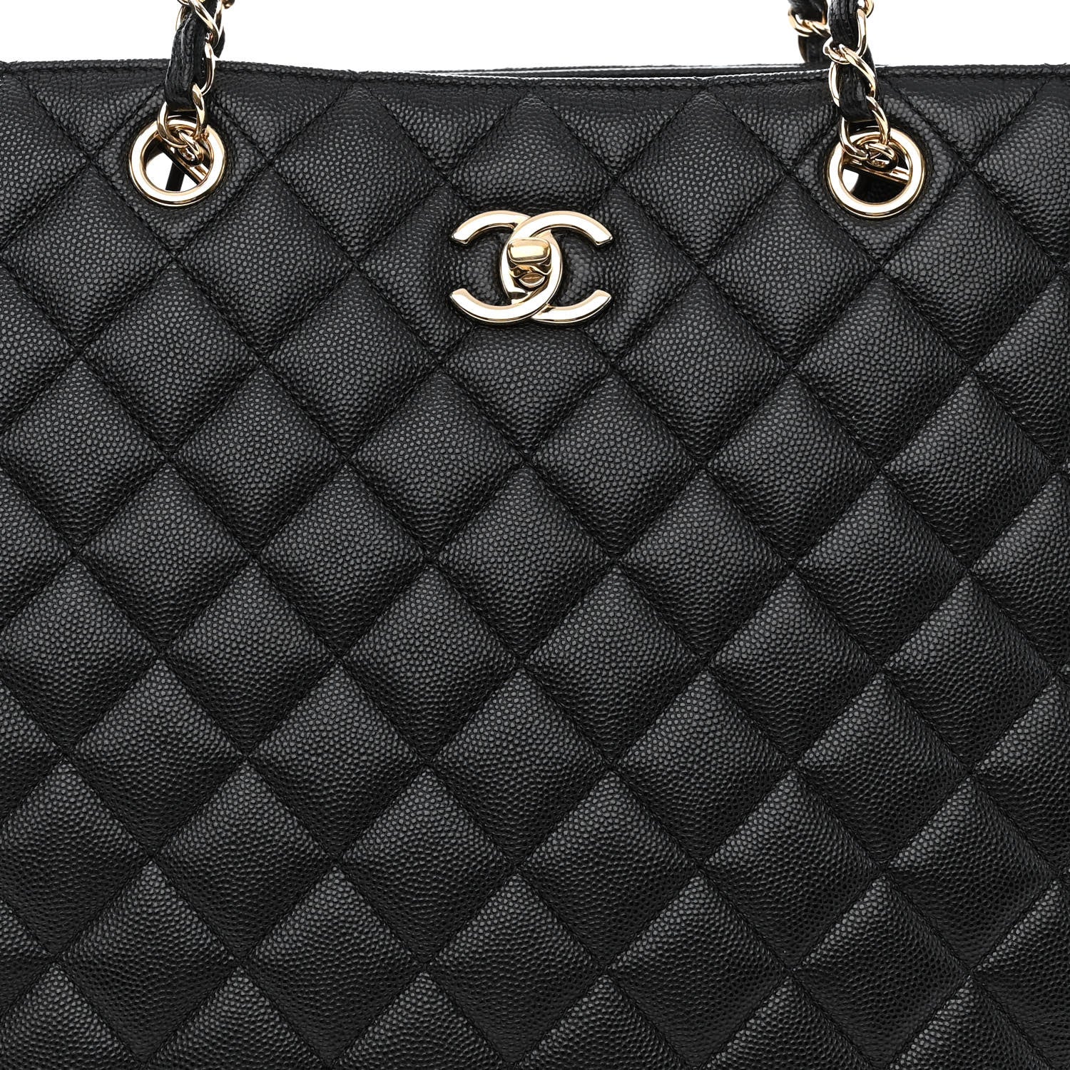 Chanel Caviar Quilted Large Shopping Tote Black 7 of 11