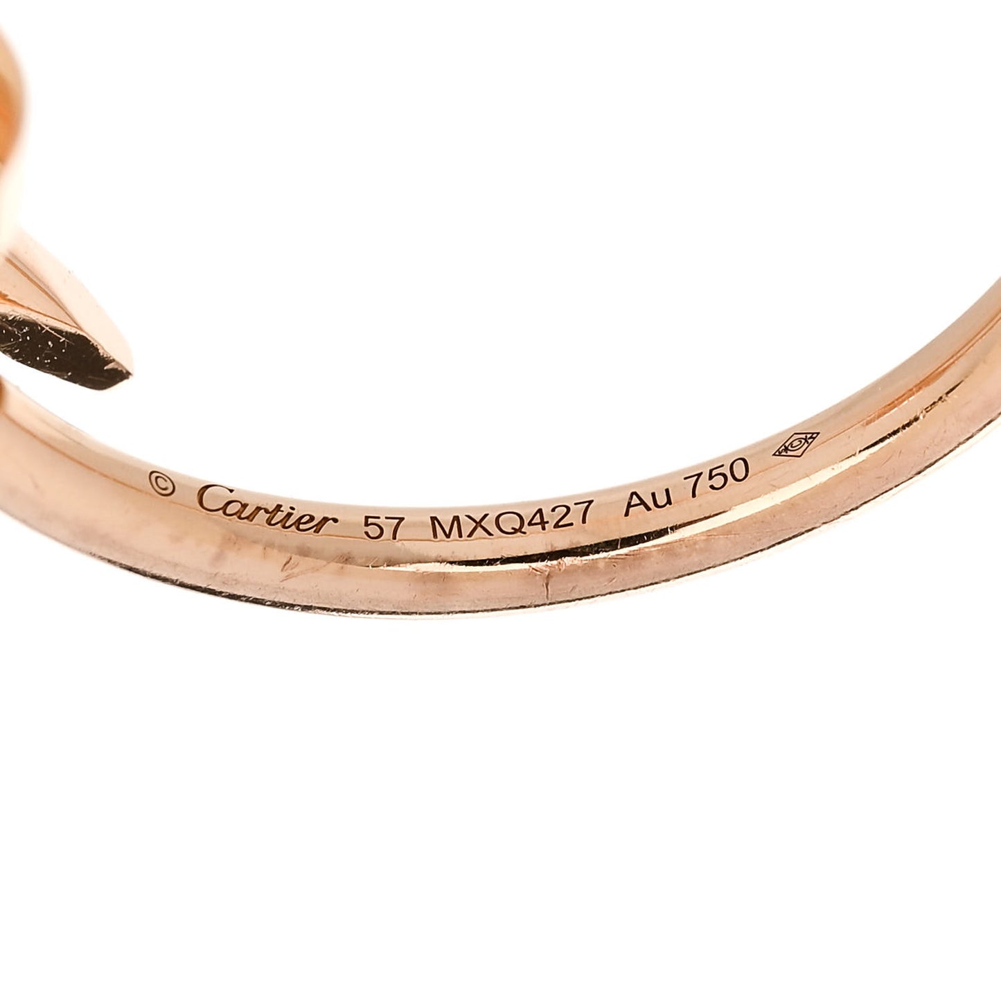 18K Pink Gold Small Juste Un Clou Ring 57 8