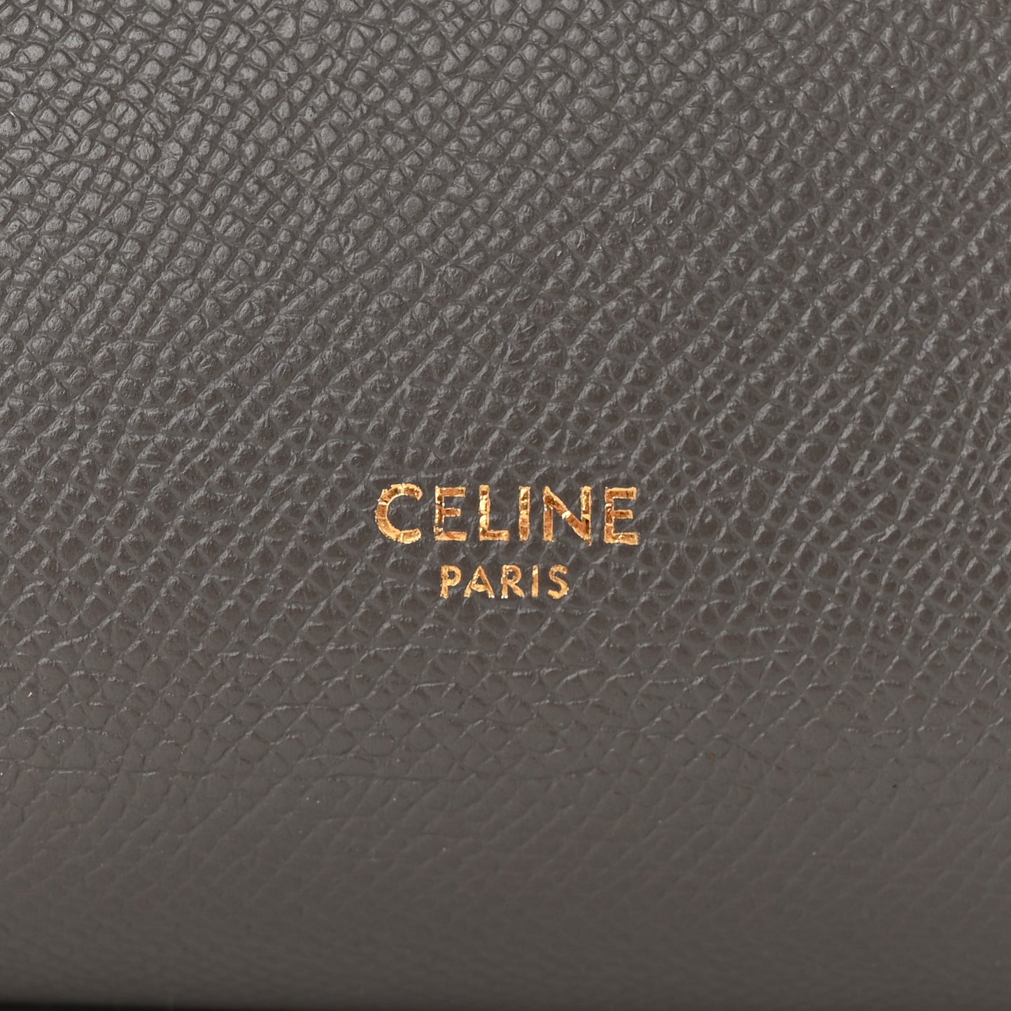 Grained Calfskin Mini Belt Bag Grey