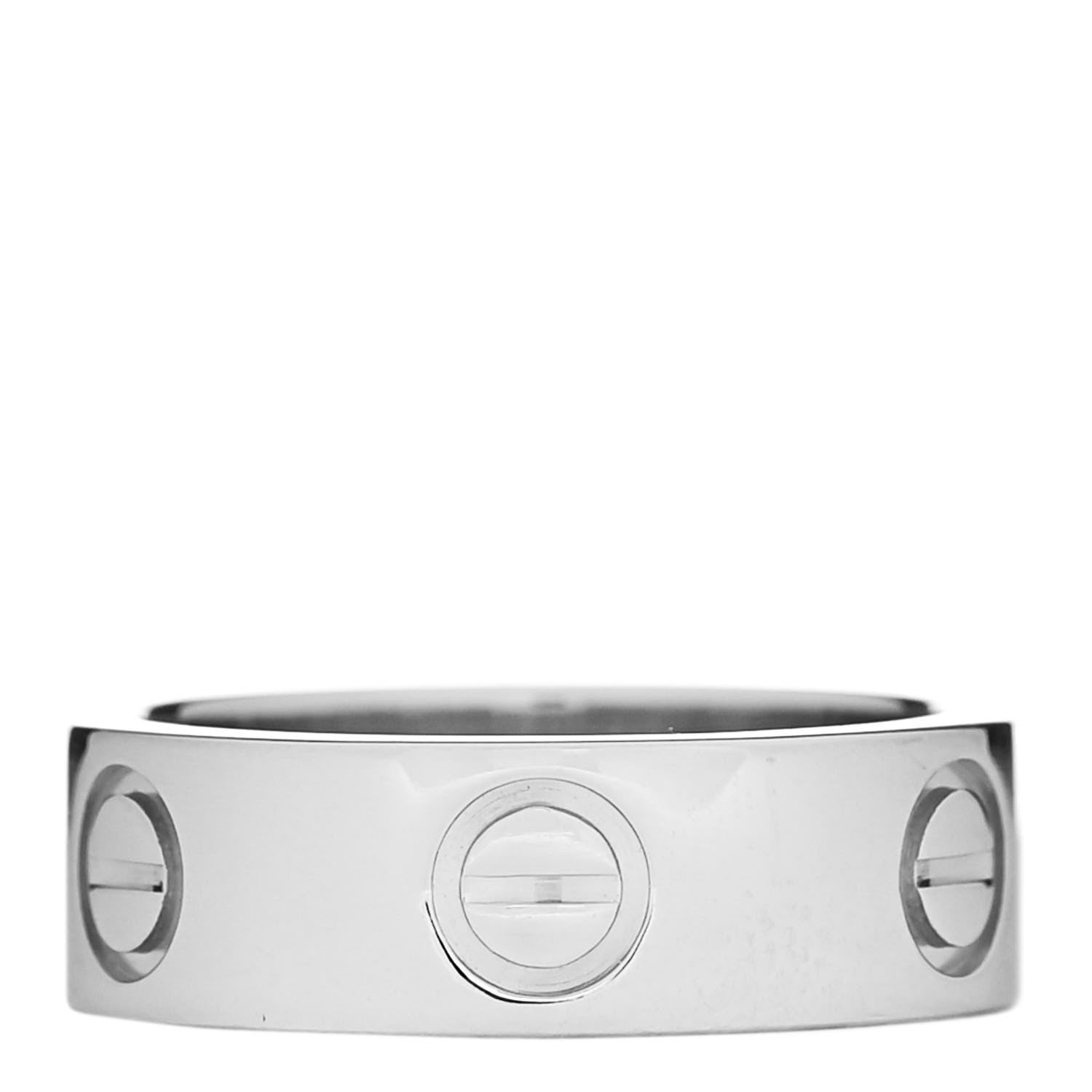 Cartier Platinum 5.5mm LOVE Ring 47 4 3 of 5