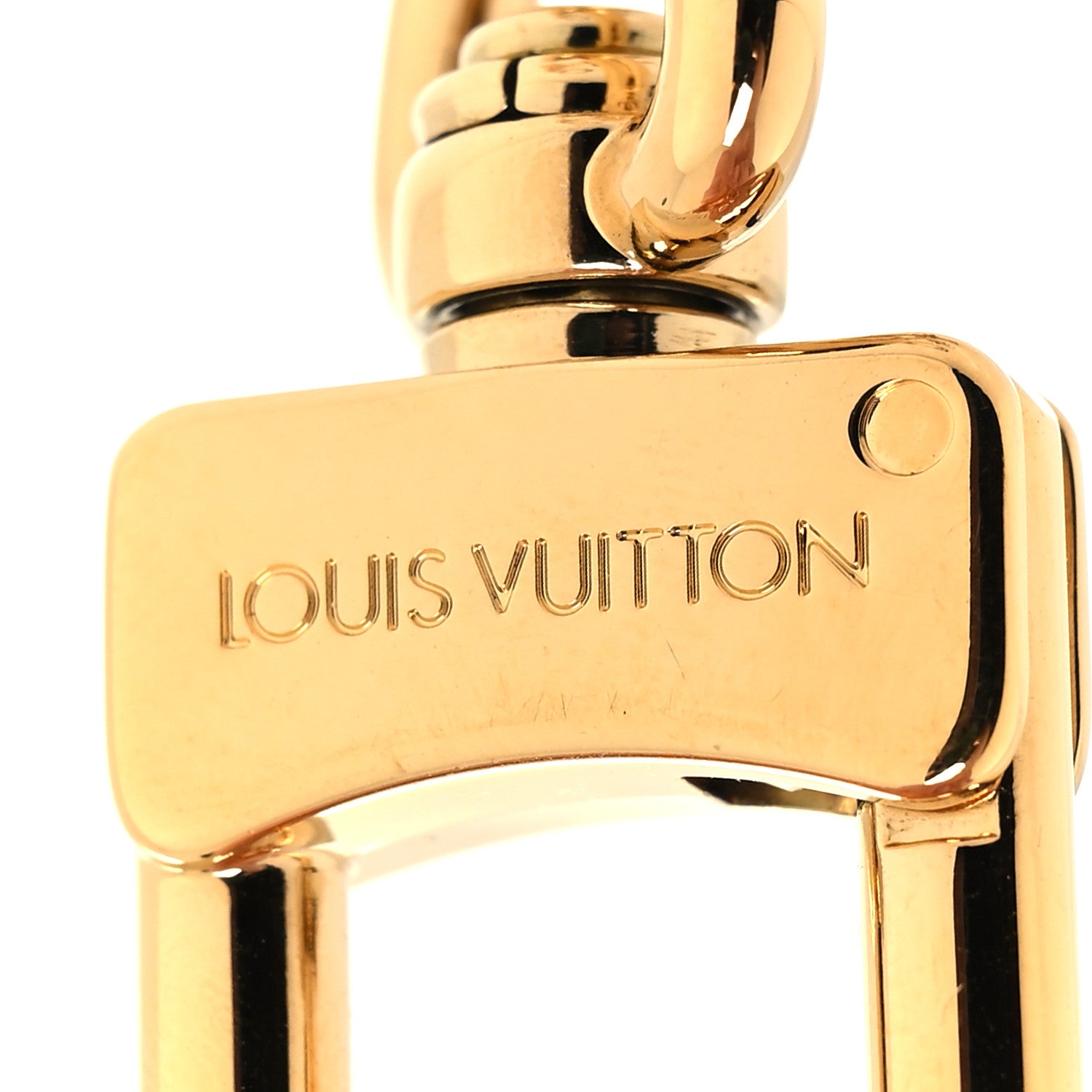 Louis Vuitton Monogram Spring Street Bag Charm Key Holder Gold 3 of 4
