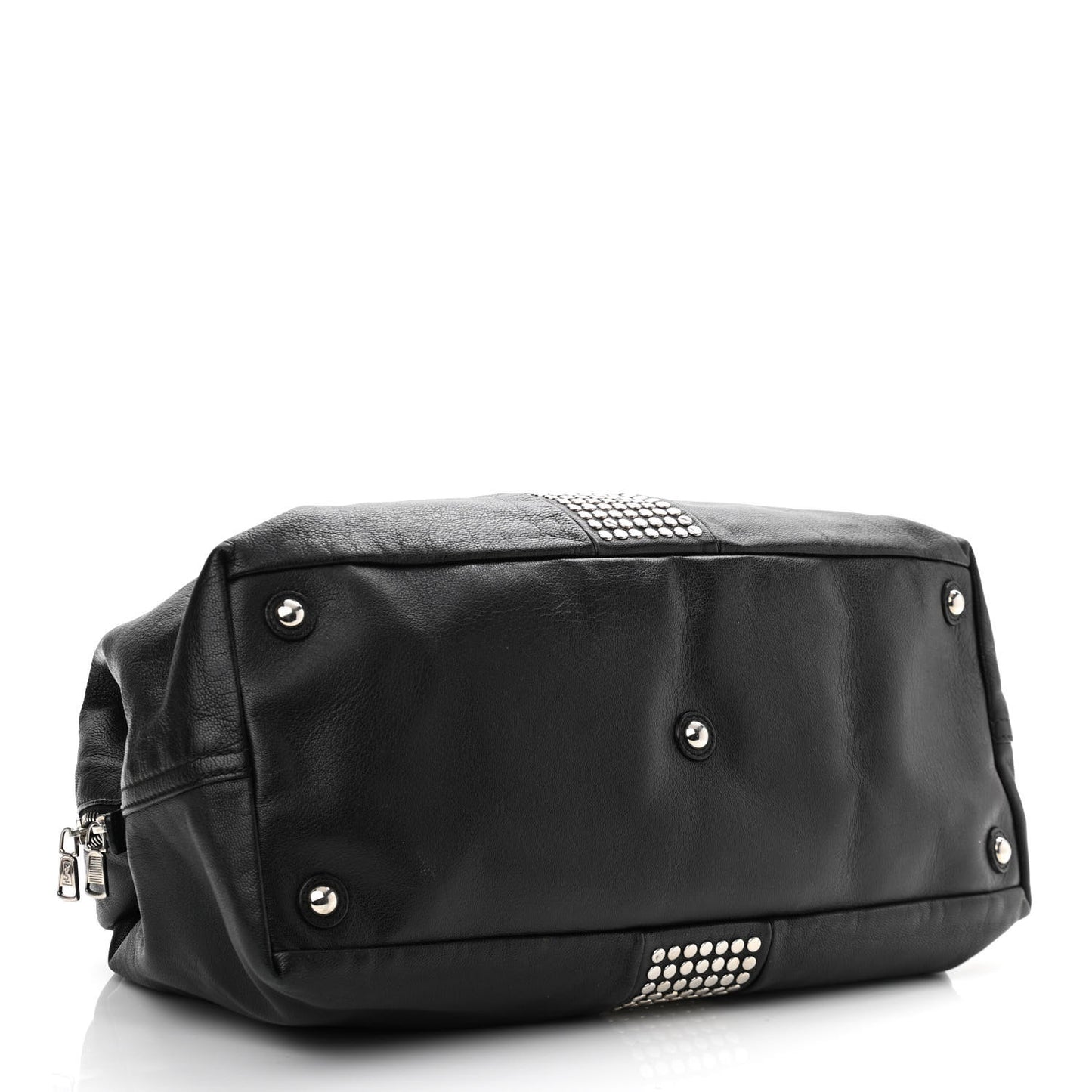 Calfskin Studded Easy Sac Black