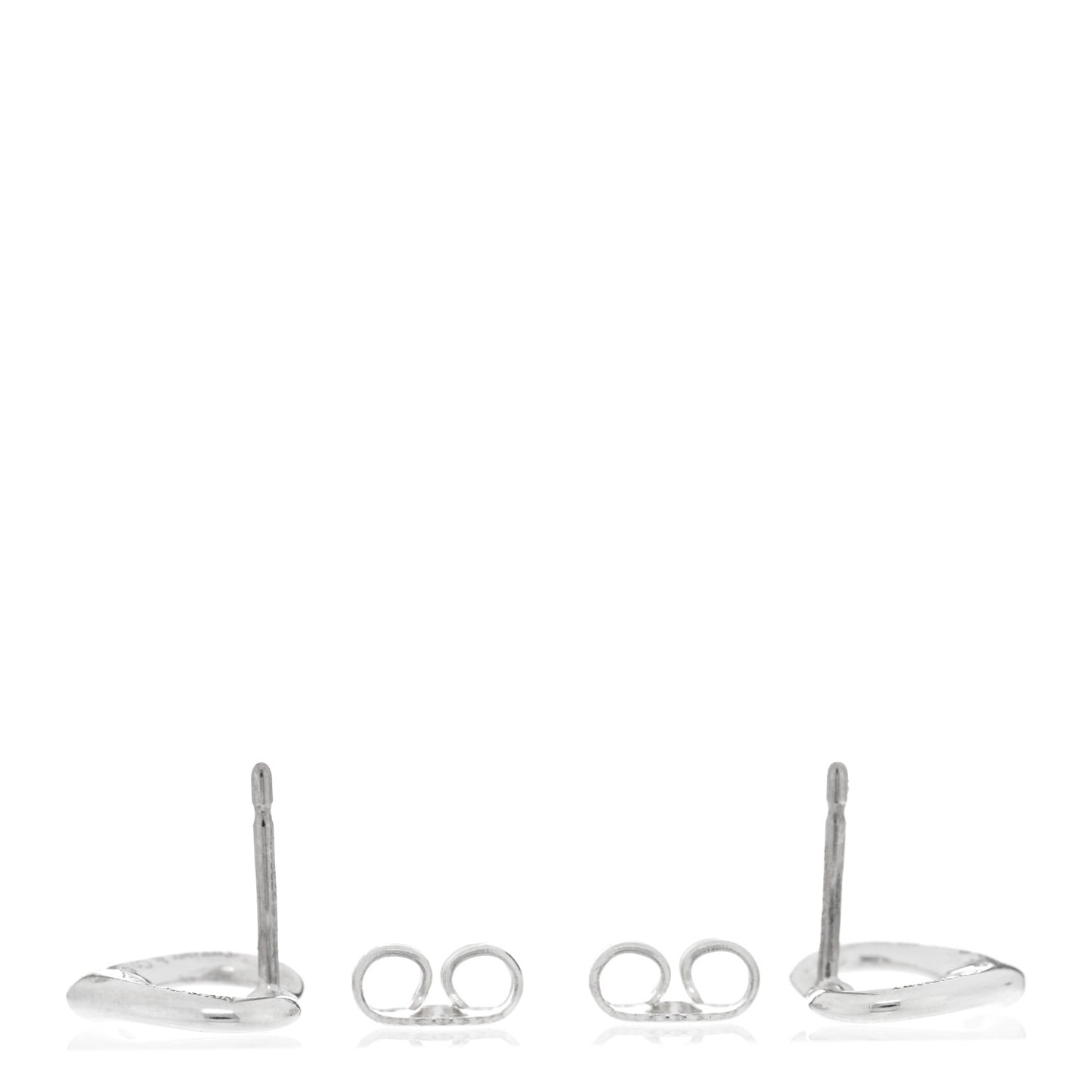Sterling Silver Elsa Peretti 11mm Open Heart Earrings