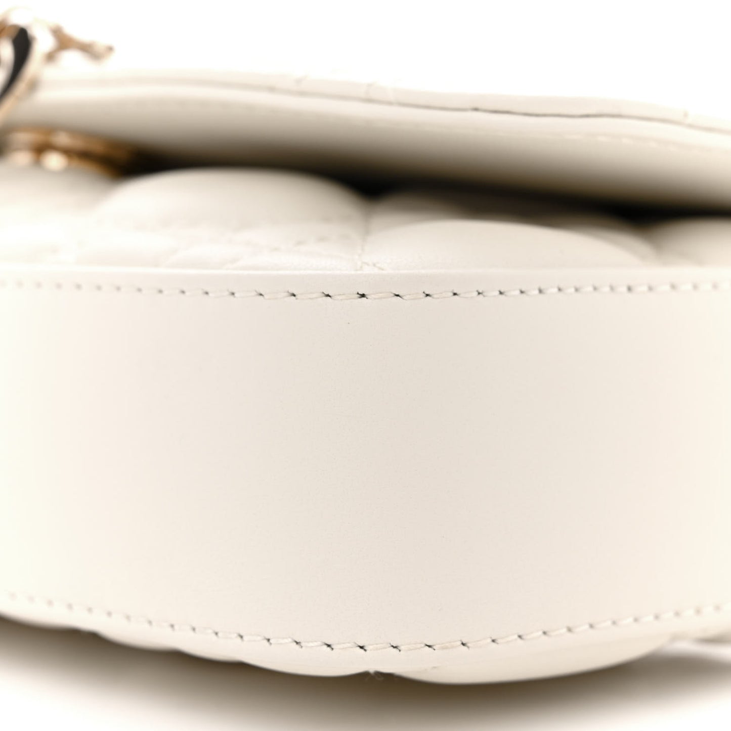 Lambskin Cannage Dior Talk Phone Pouch Latte