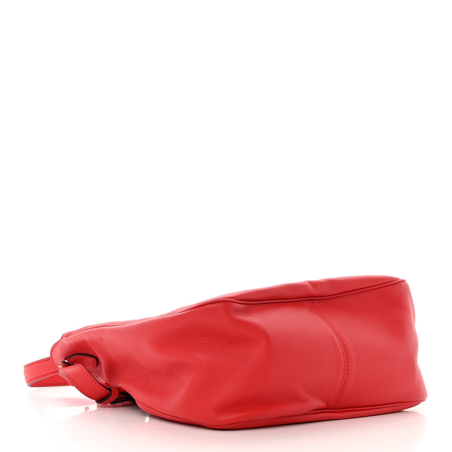 Grained Calfskin La Medusa Bucket Bag Red