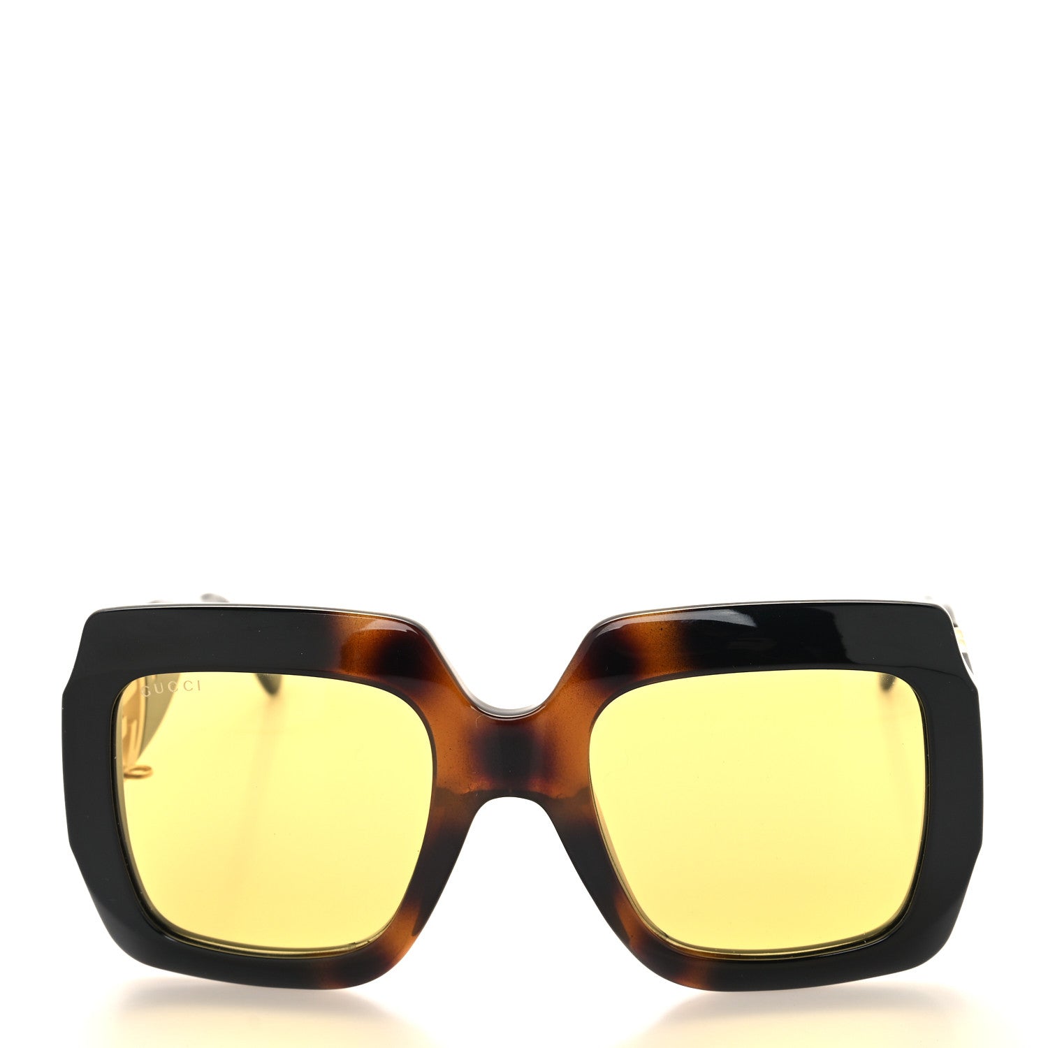 Gucci Acetate Rectangular Frame Chain Sunglasses GG1022S Black 2 of 8