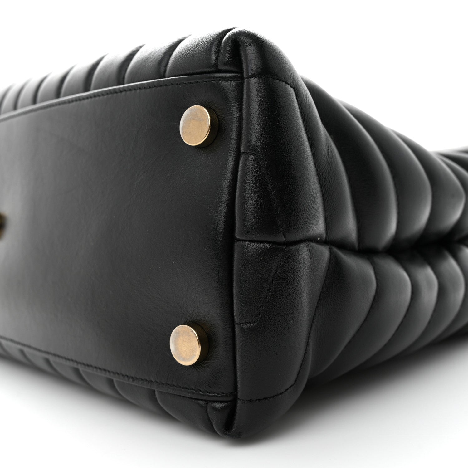 Saint Laurent Calfskin Y Quilted Monogram Large Loulou Shopper Black 12 of 14