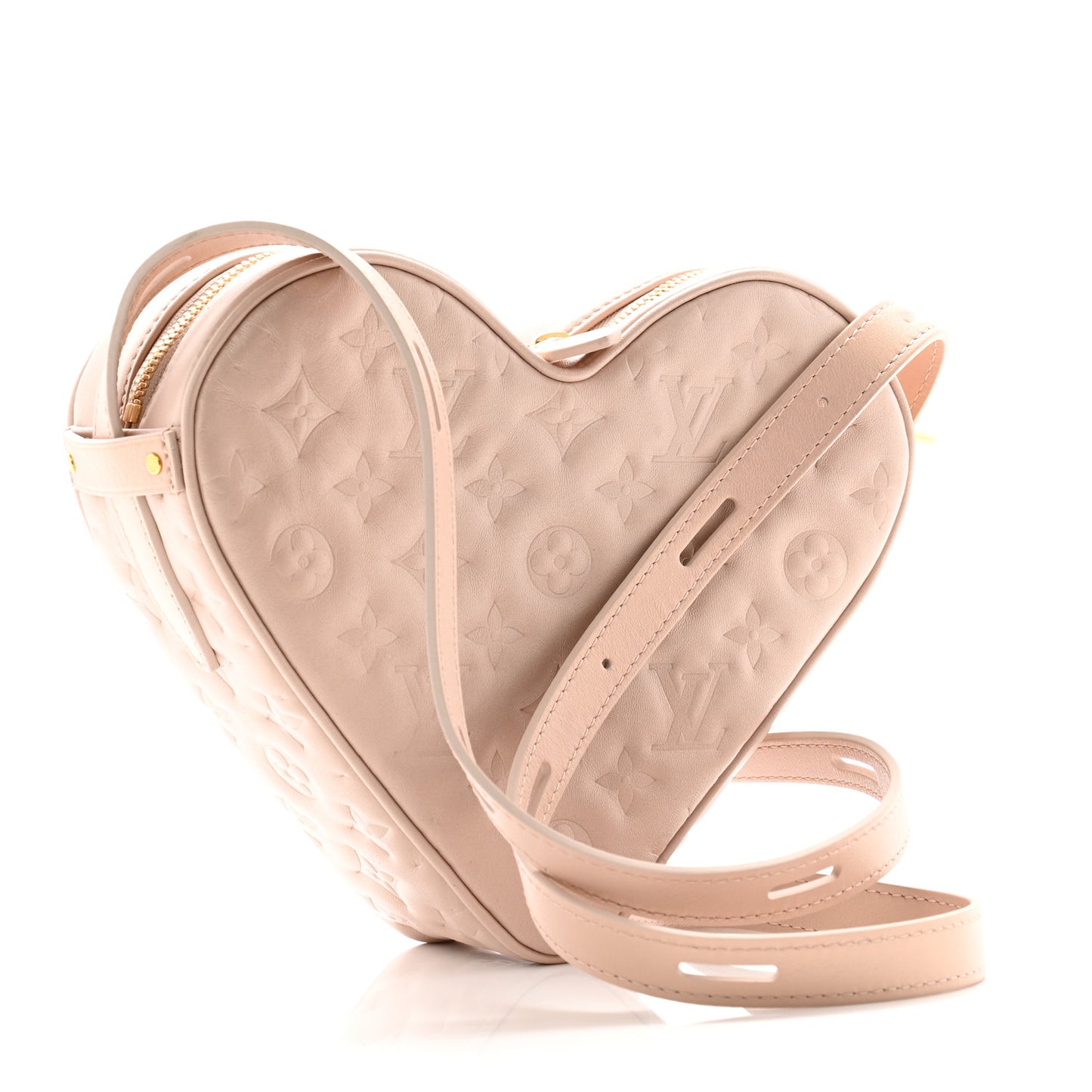 Lambskin Embossed Monogram Fall In Love Sac Coeur Light Pink