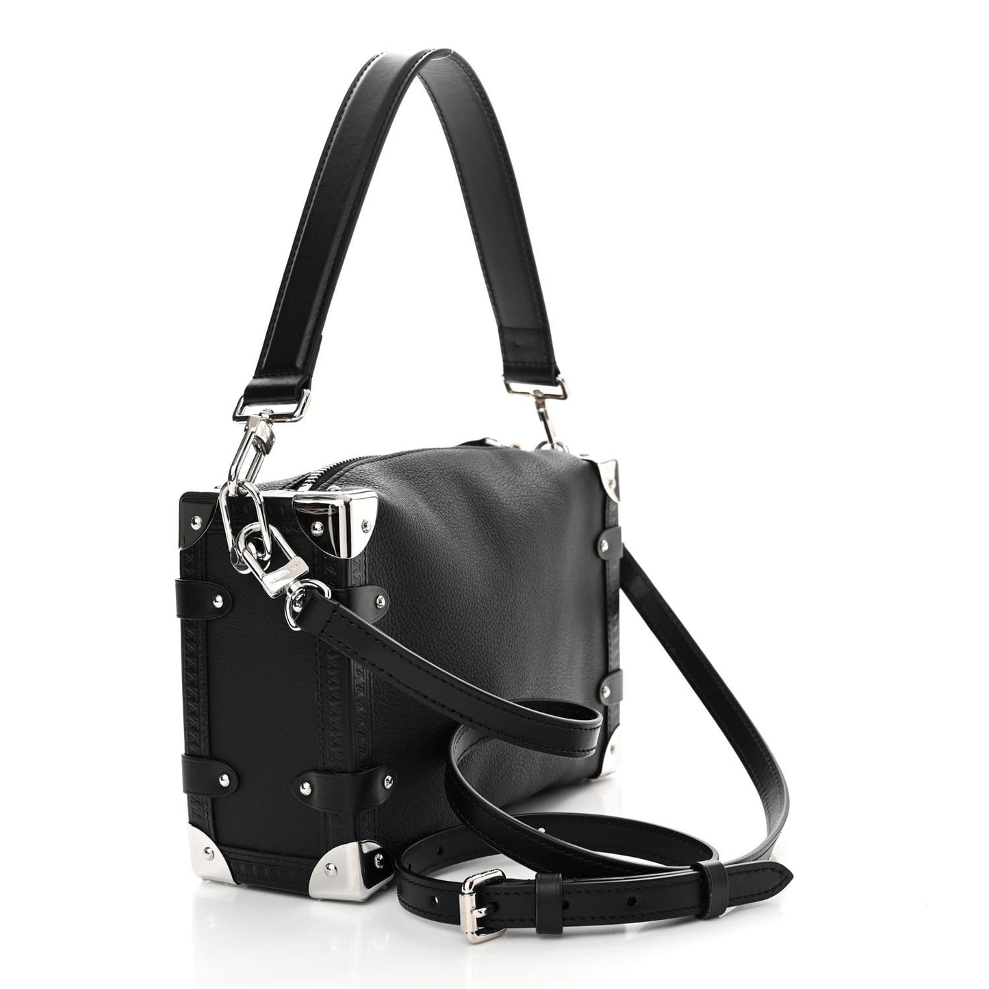 Calfskin Side Trunk MM Black
