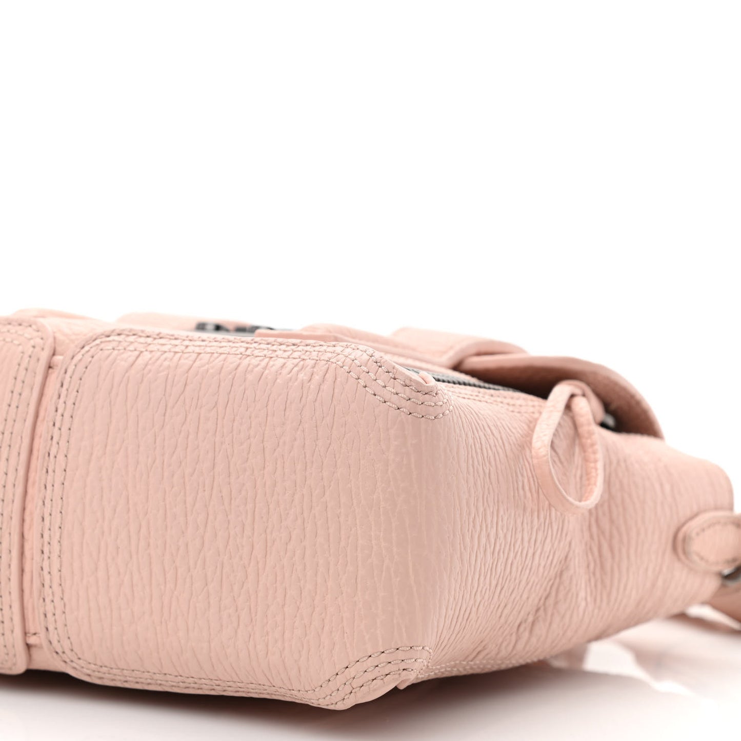 Textured Calfskin Mini Pashli Satchel Petal